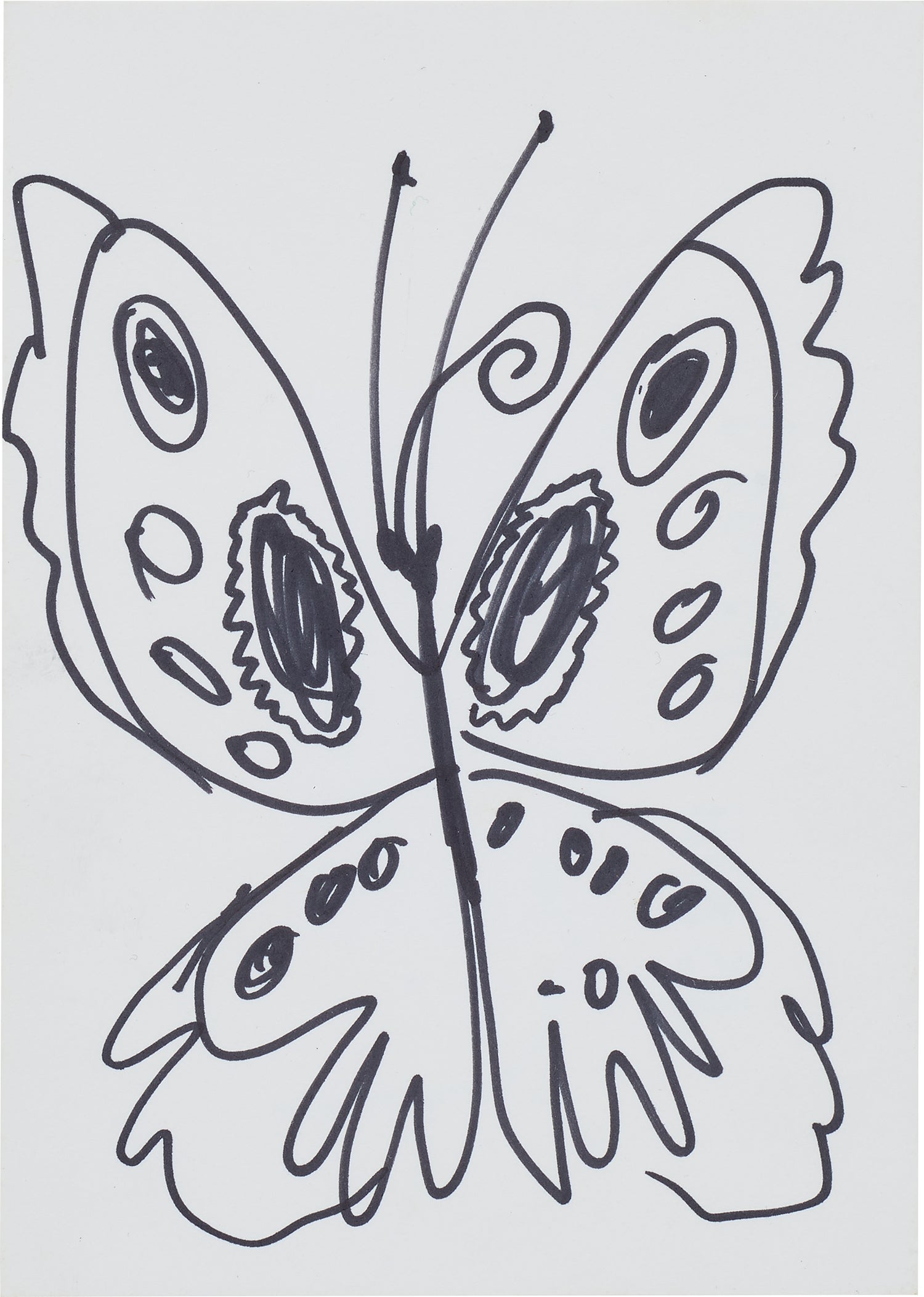 Damien Hirst — felt tip pen on paper