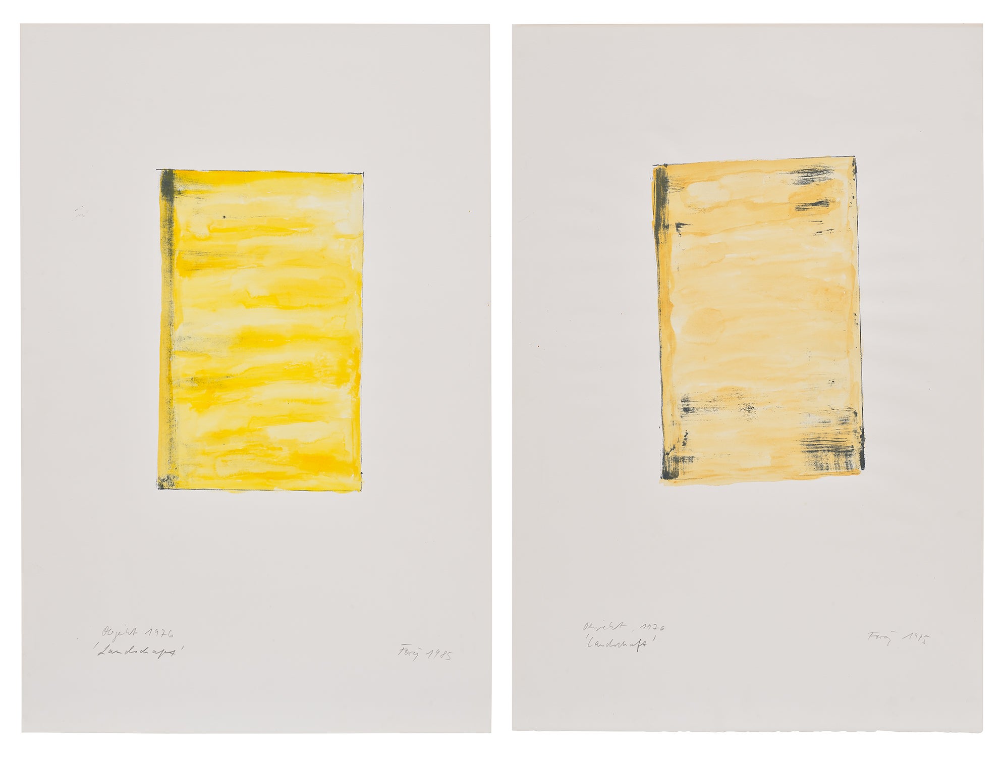 Günther Förg — Two works: (i)