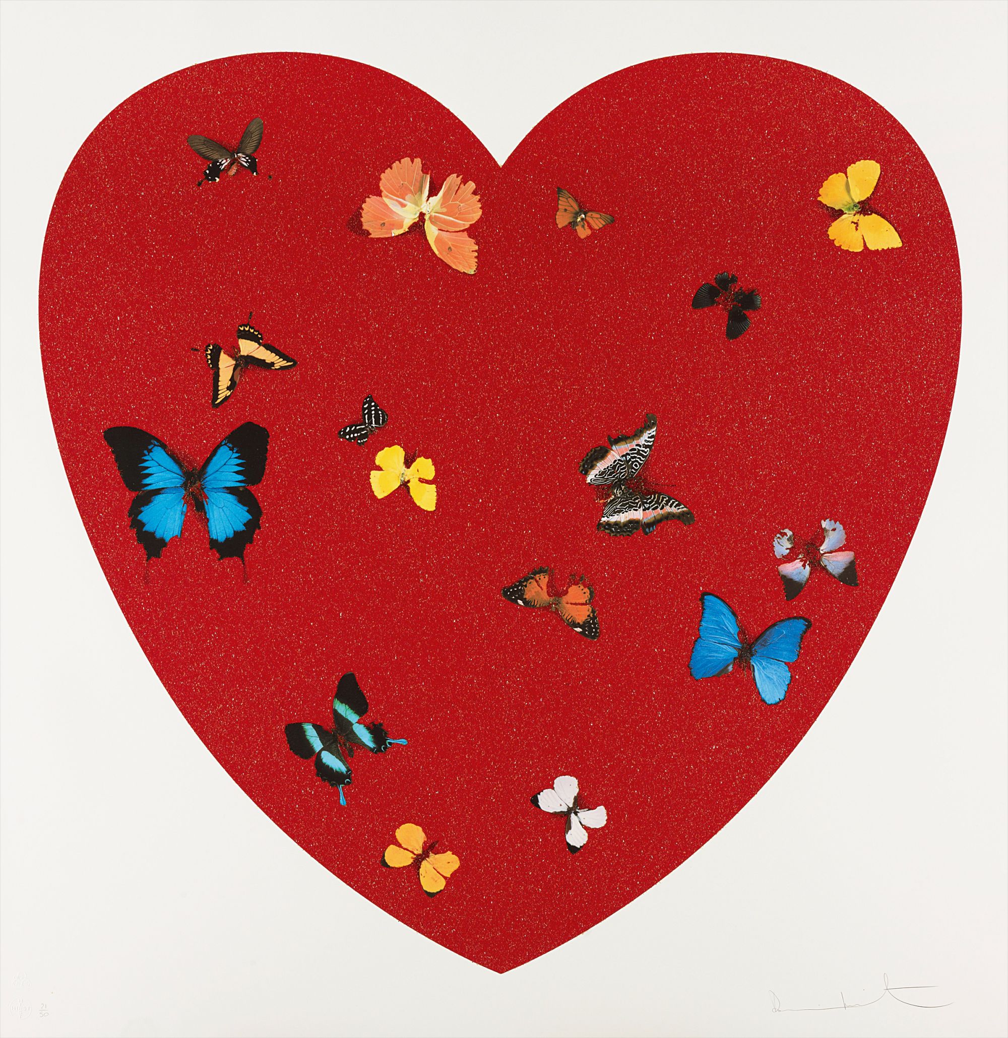 Damien Hirst — Big Love, diamond dust