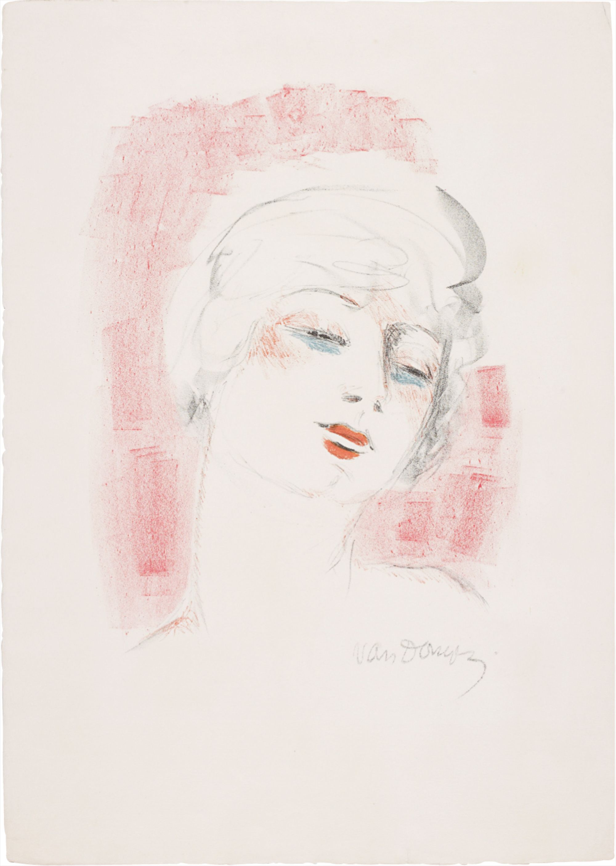 Kees Van Dongen — Jeune fille aux cheveux blonds (Young Girl with Blonde Hair), pl. 1, from Femmes