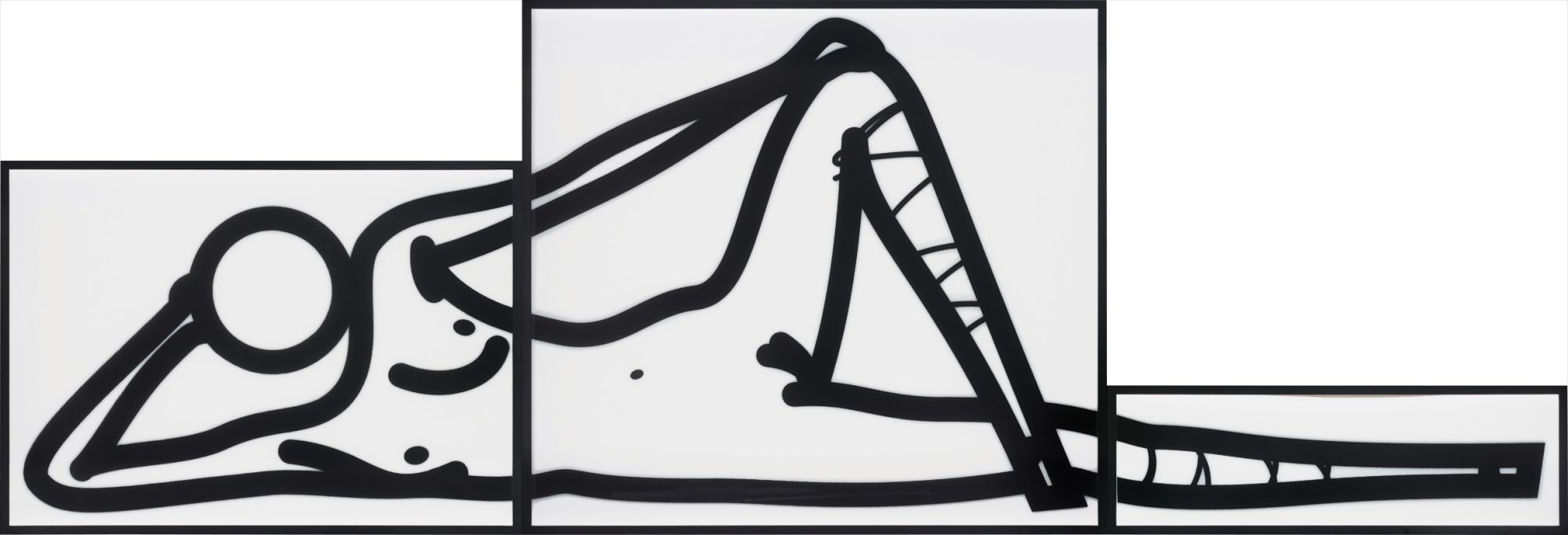 Julian Opie — This is Shahnoza in 3 Parts. 6