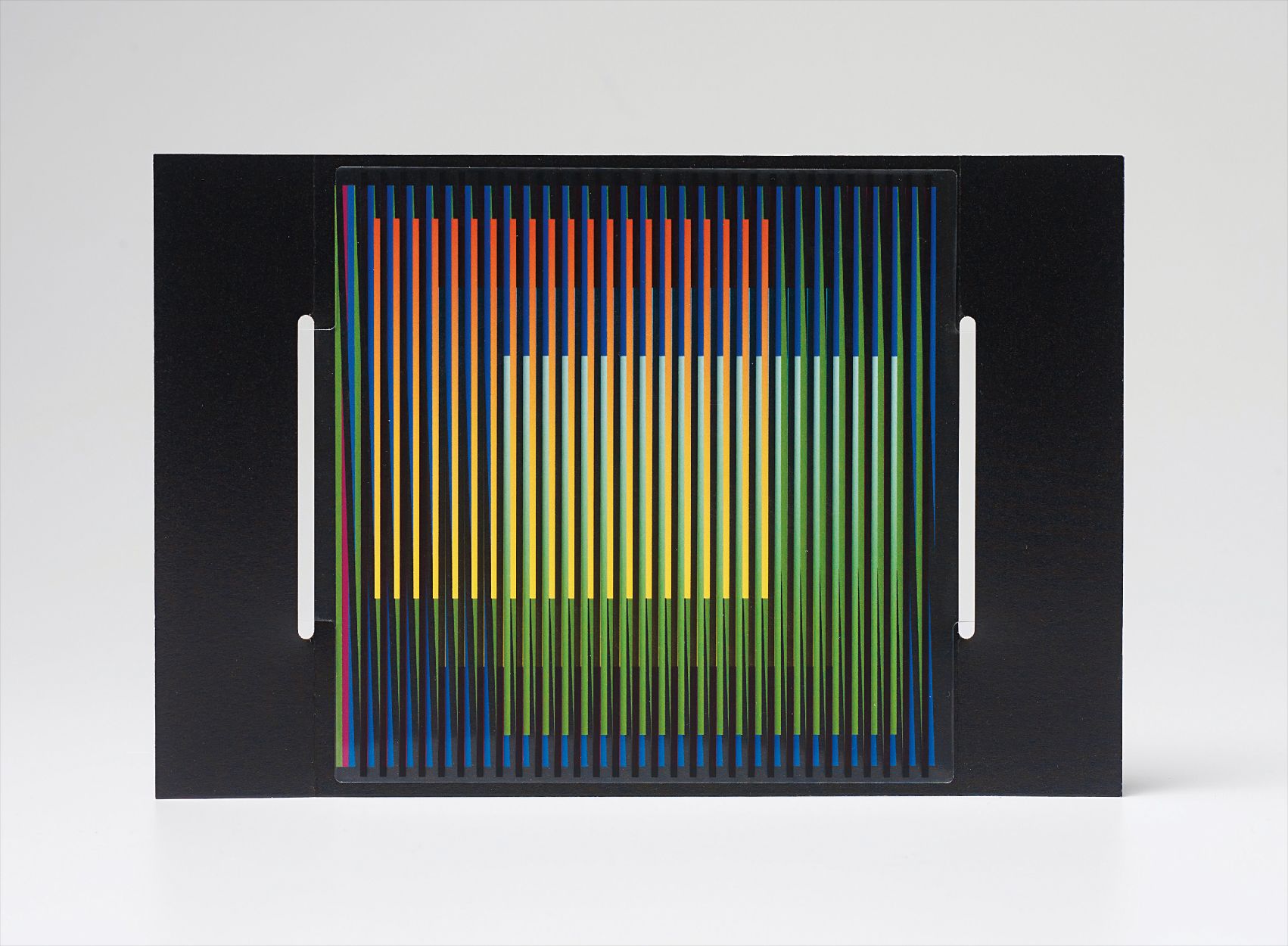 Carlos Cruz-Diez — Cromointerferncia Manipulable Feria Estampa