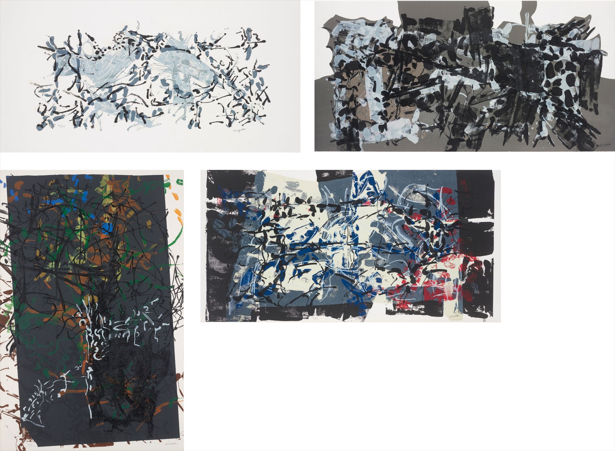 Affice avant la lettre no. 106; and Album 67: three plates