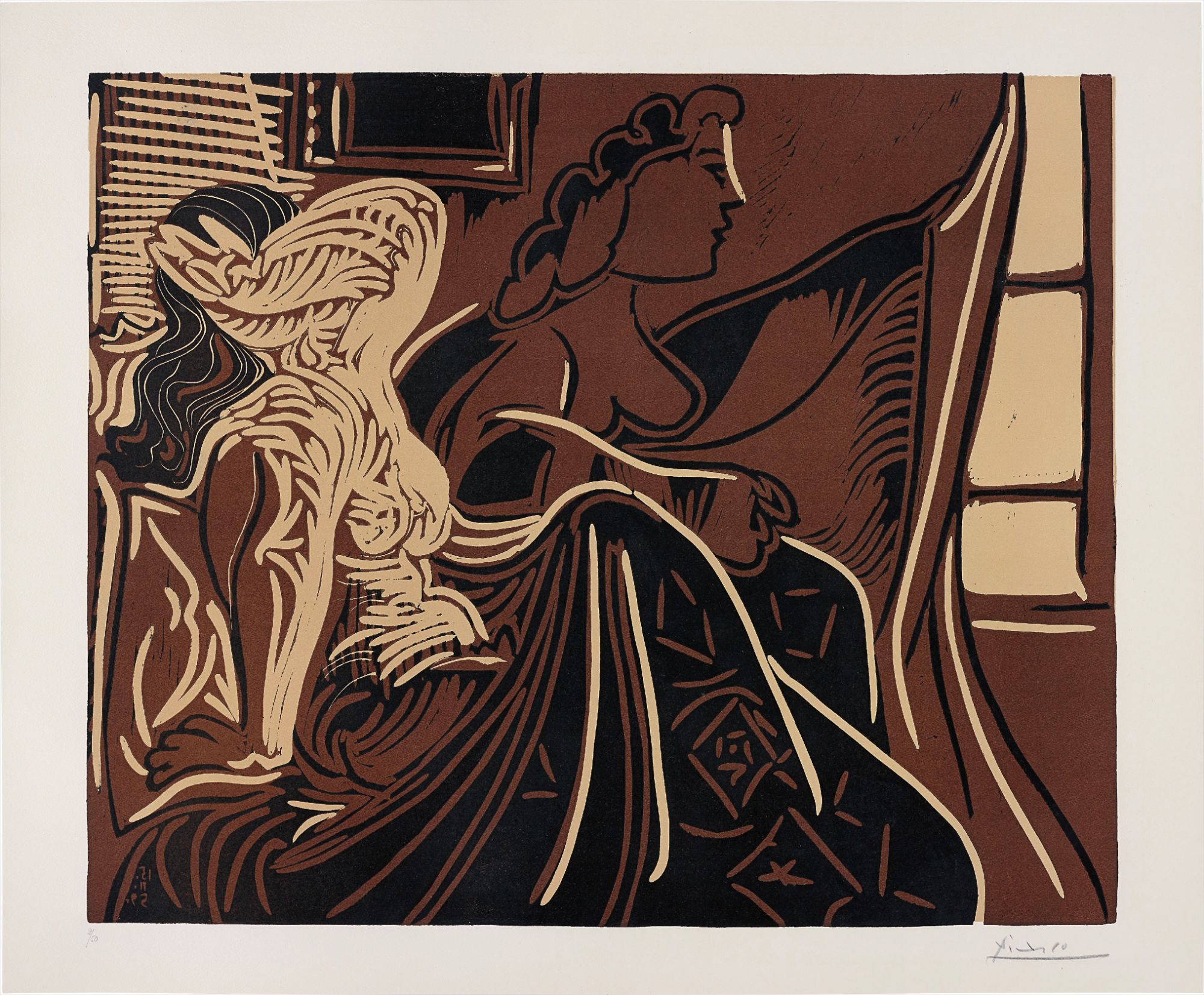 Pablo Picasso — Deux femmes prês de la fenêtre (Two women at the window)