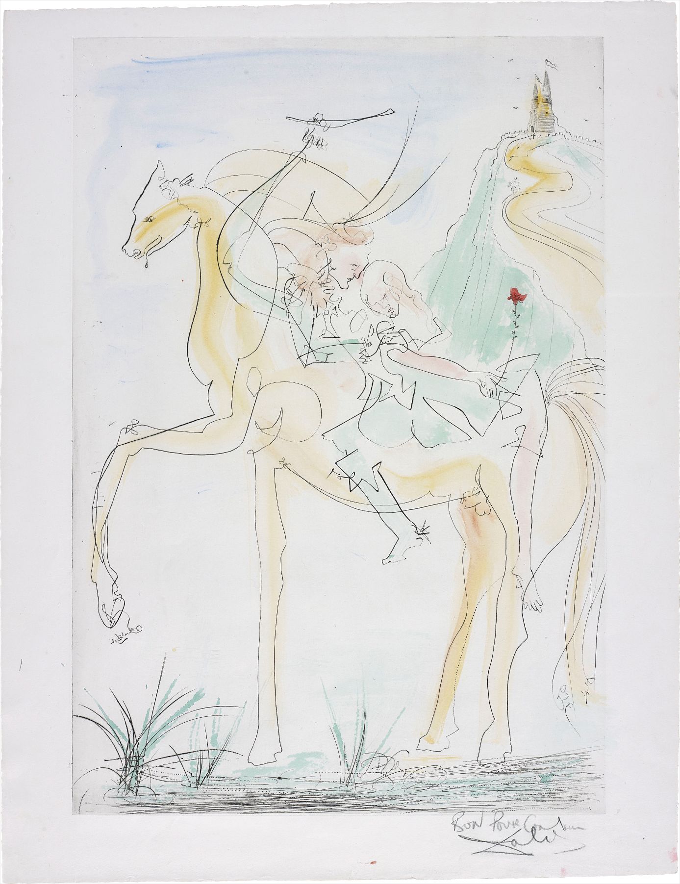 Couple à cheval, for Suite mythologique nouvelle (Couple on Horseback, for New Mythological Suite)