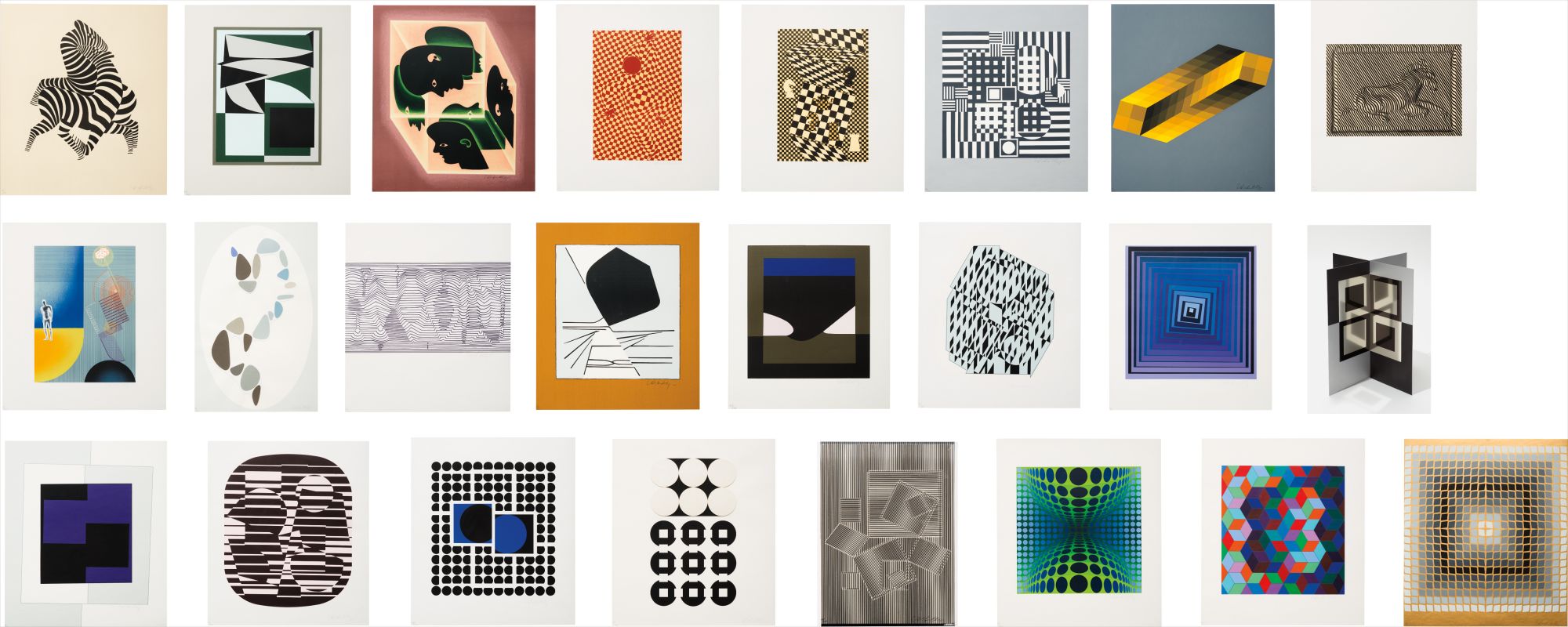 Victor Vasarely — Le discours de la méthode portfolio (The Discourse on Method portfolio)