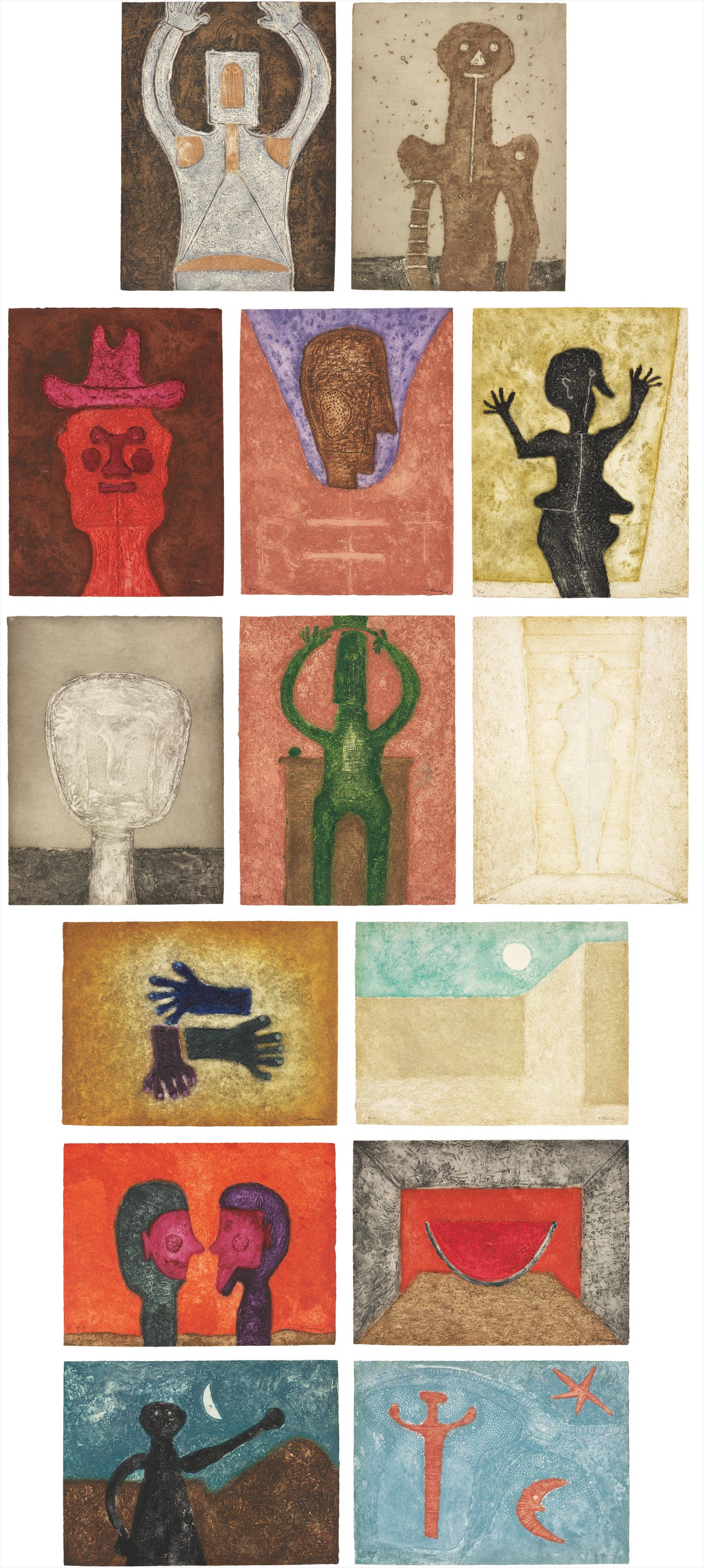 Rufino Tamayo — 15 Aguafuertes: 14 plates
