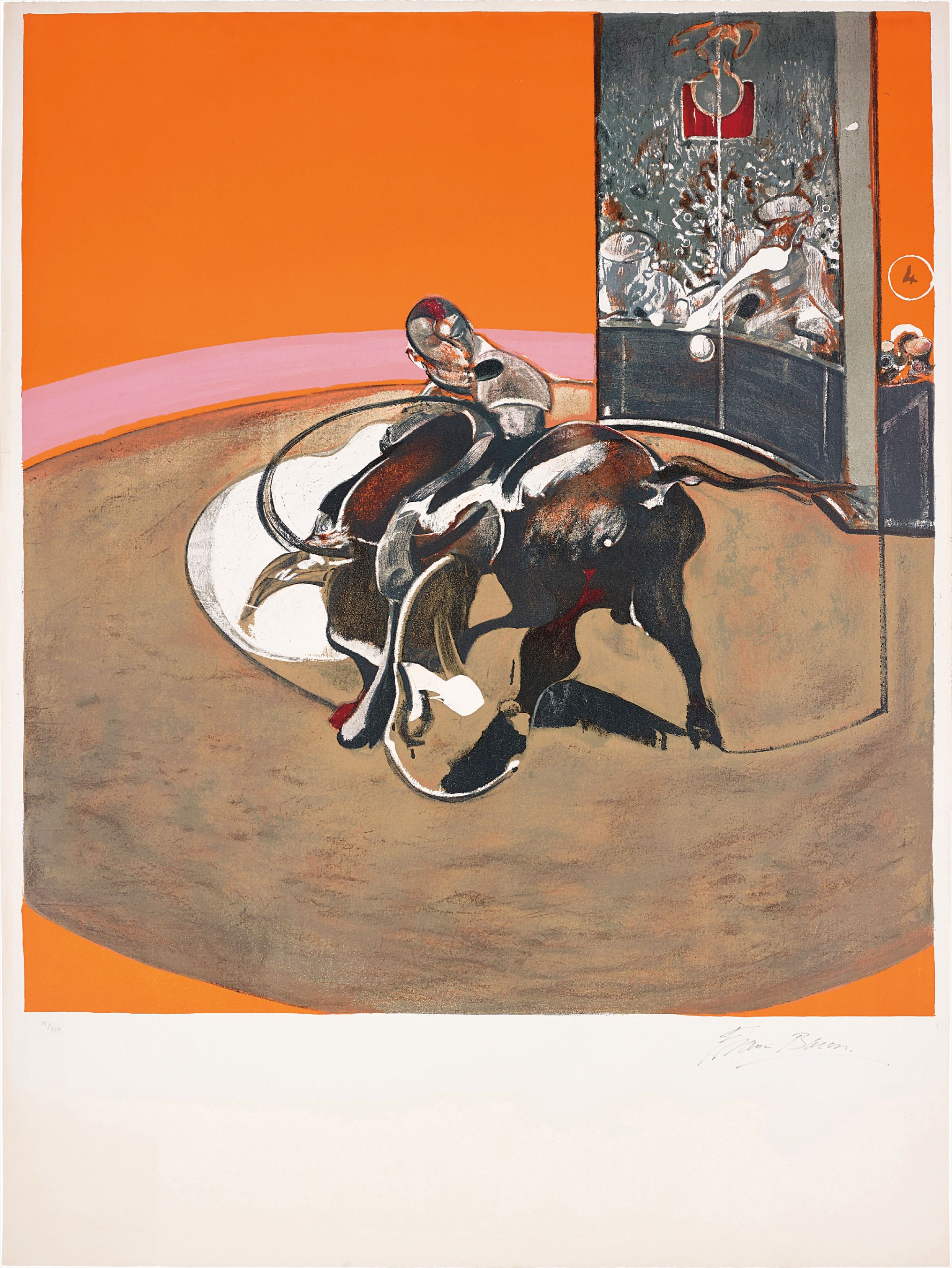 Francis Bacon — Étude pour une corrida (after Study for a Bullfight No. 1, 1969)
