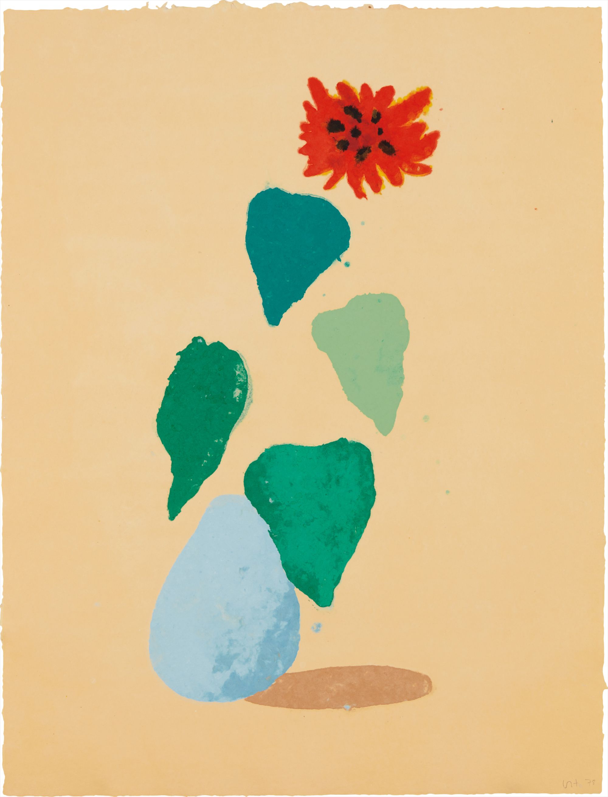 David Hockney — Sunflower H (Paper Pool I)
