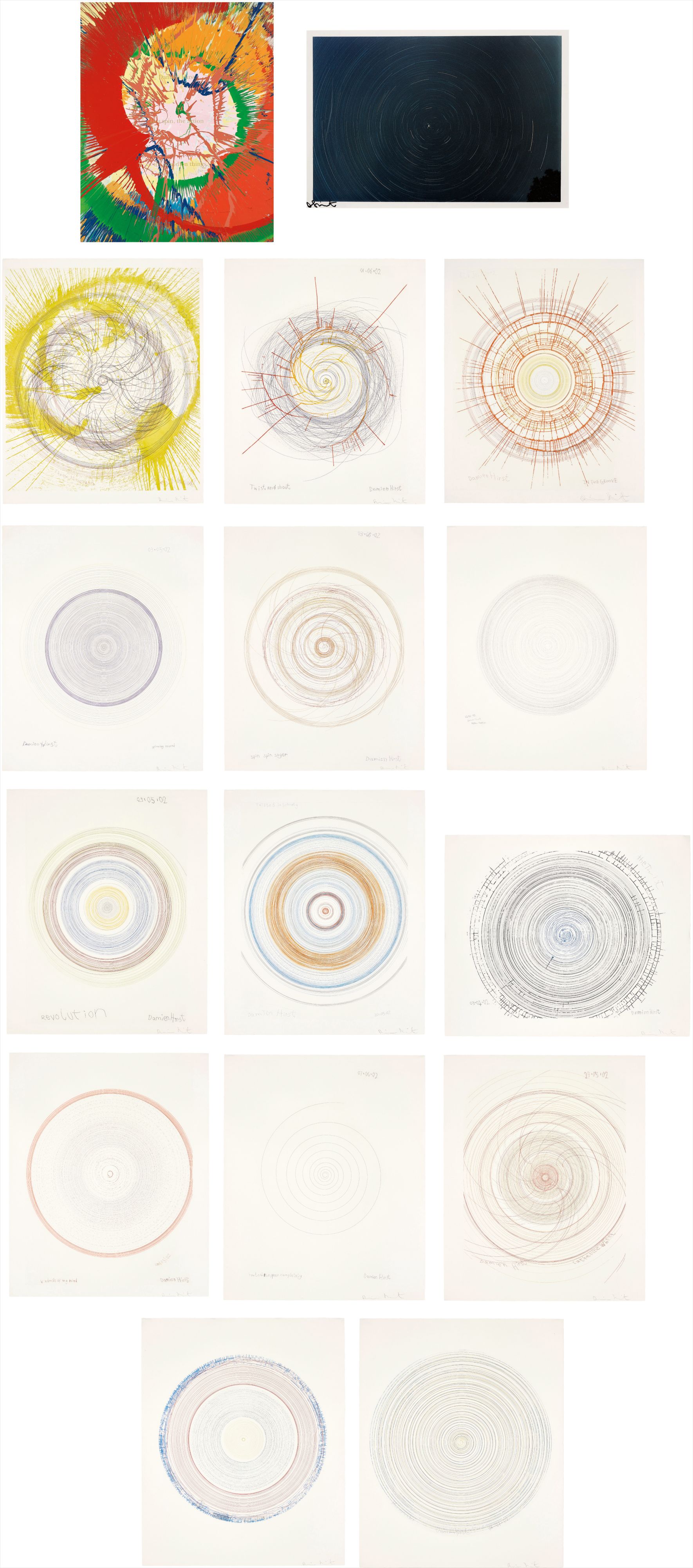 Damien Hirst — In a spin, the action of the world on things, Volume II