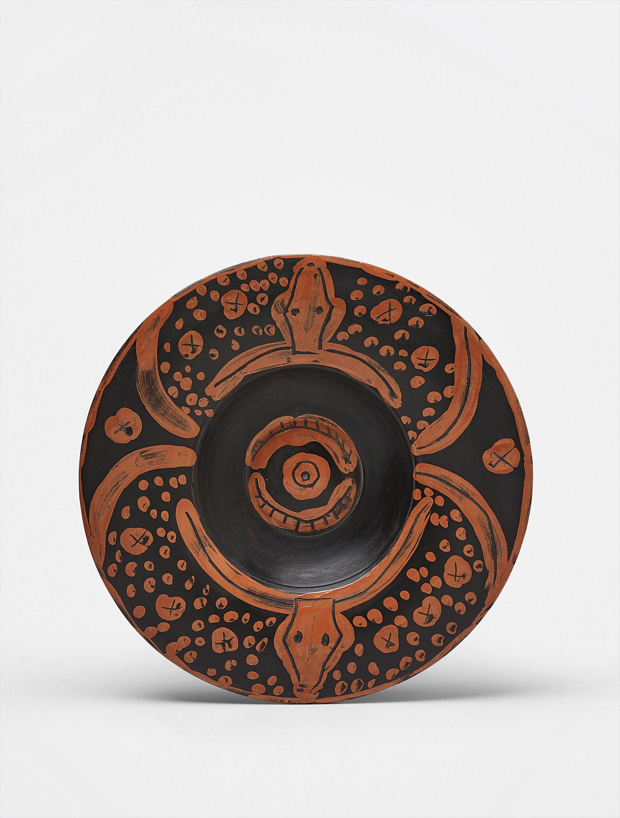 Pablo Picasso — Plat espagnol au toros (Spanish Dish with Bulls)