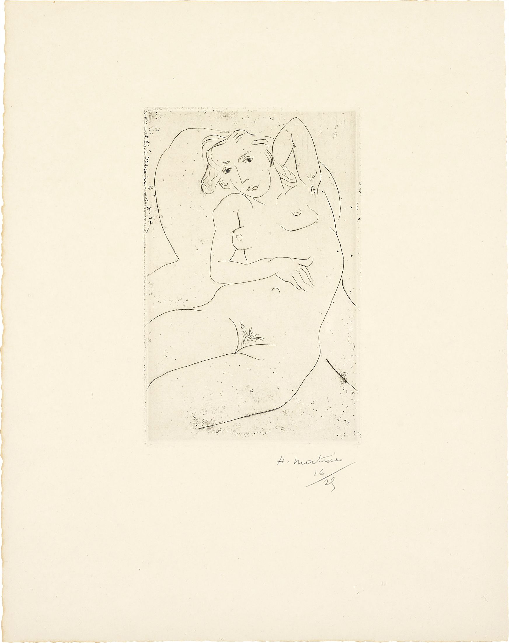 Henri Matisse — Nu assis- les yeux noirs (Seated Nude - with Black Eyes)