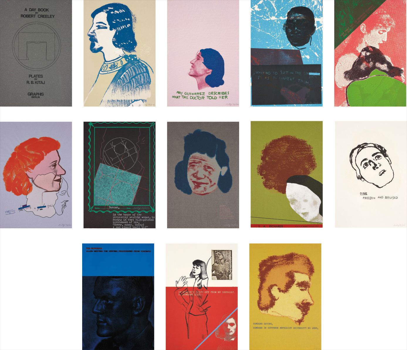 R.B. Kitaj — A Day Book by Robert Creeley; including two additional prints