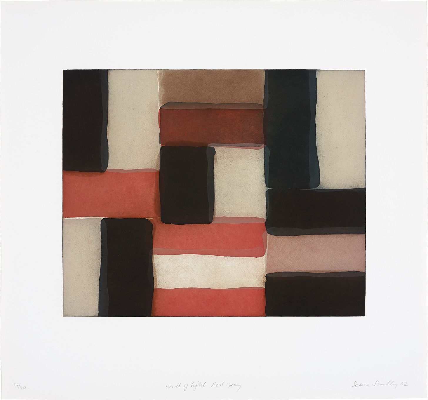 Sean Scully — Wall of Light Red Grey