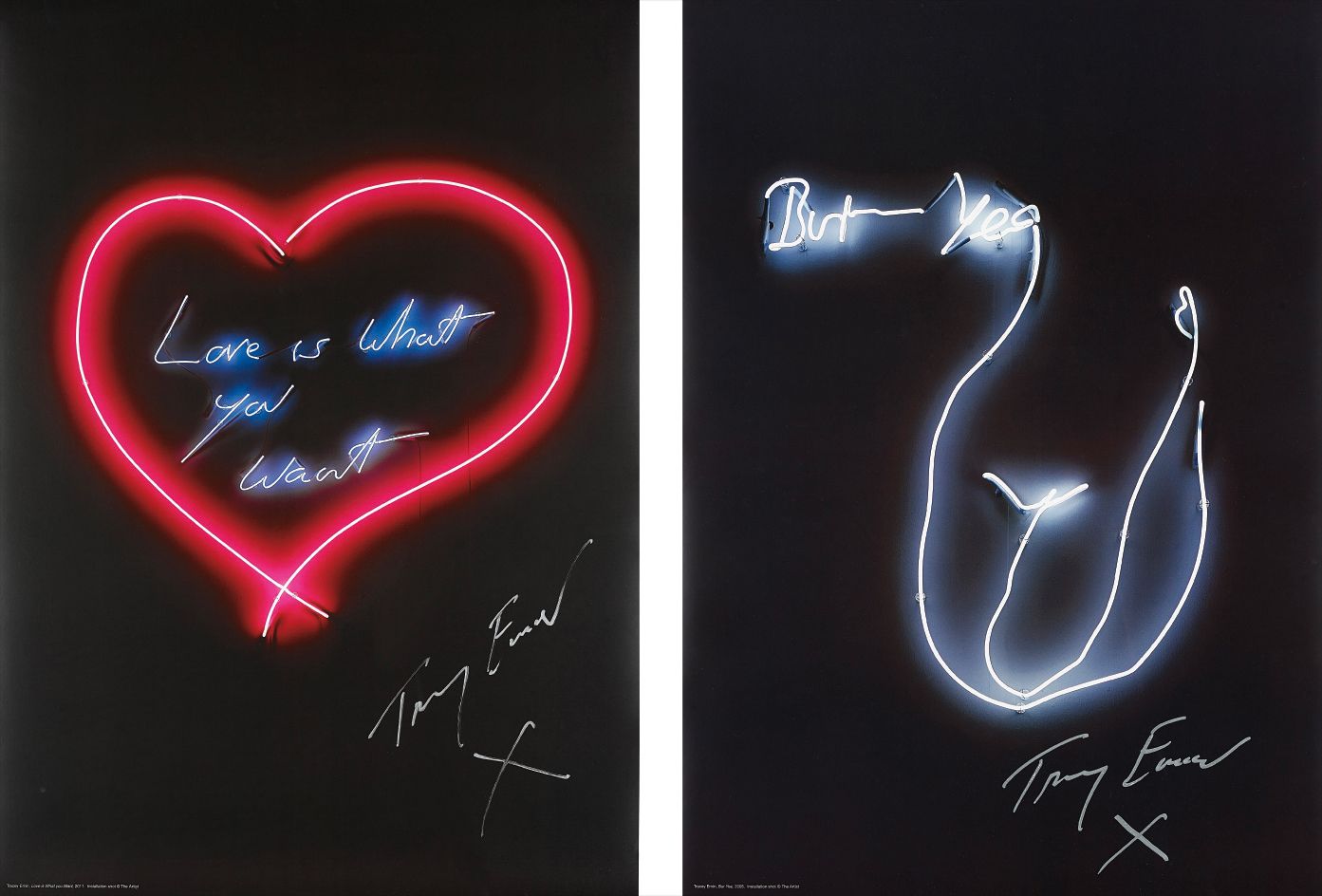 Tracey Emin — Love is What You Want; and But Yeah