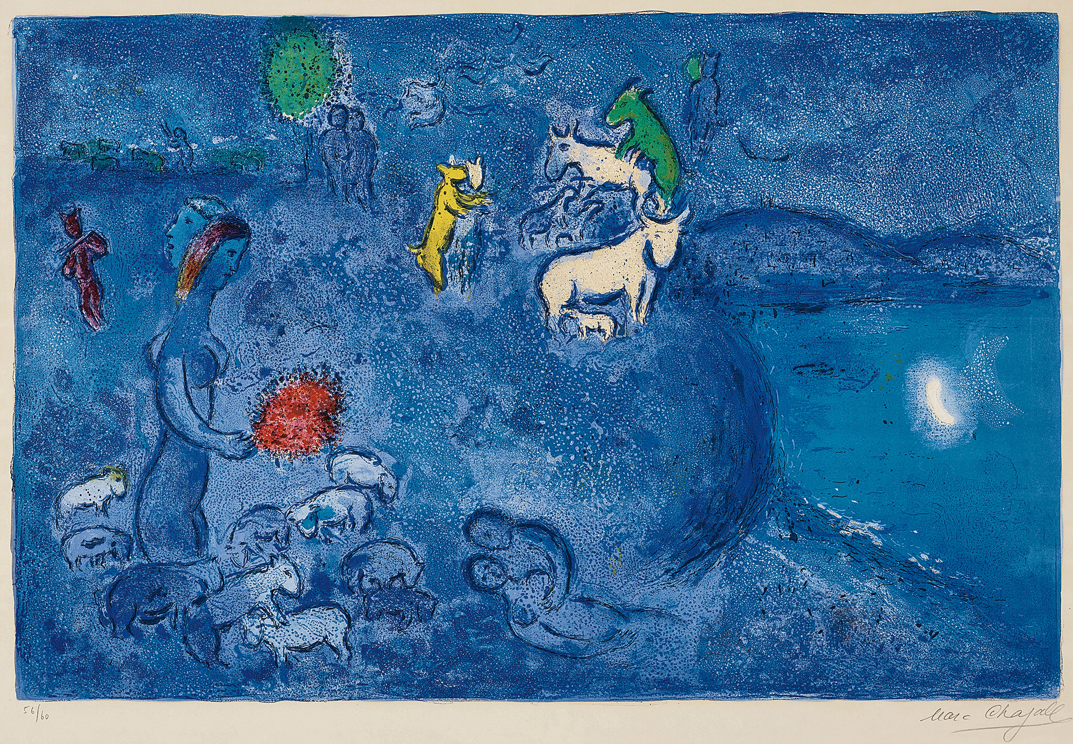 Marc Chagall — Le Printemps (Spring), plate 28 from Daphnis et Chloé