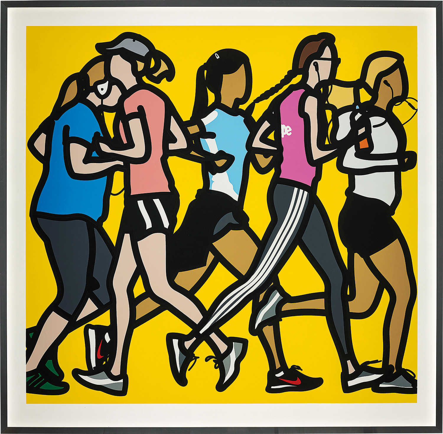 Julian Opie — Running Women, from Runners