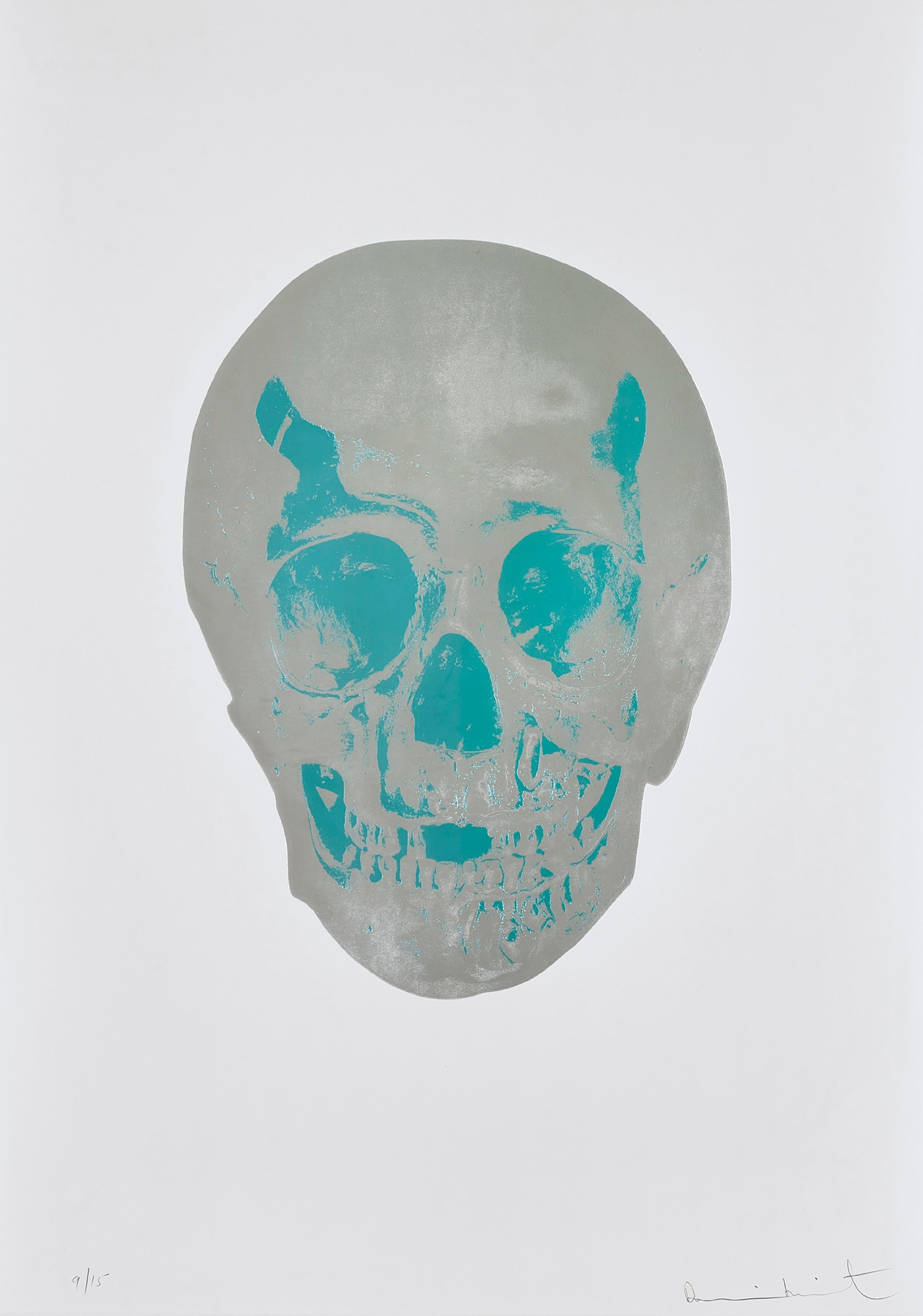Damien Hirst — The Dead (Silver Gloss/Topaz Skull)