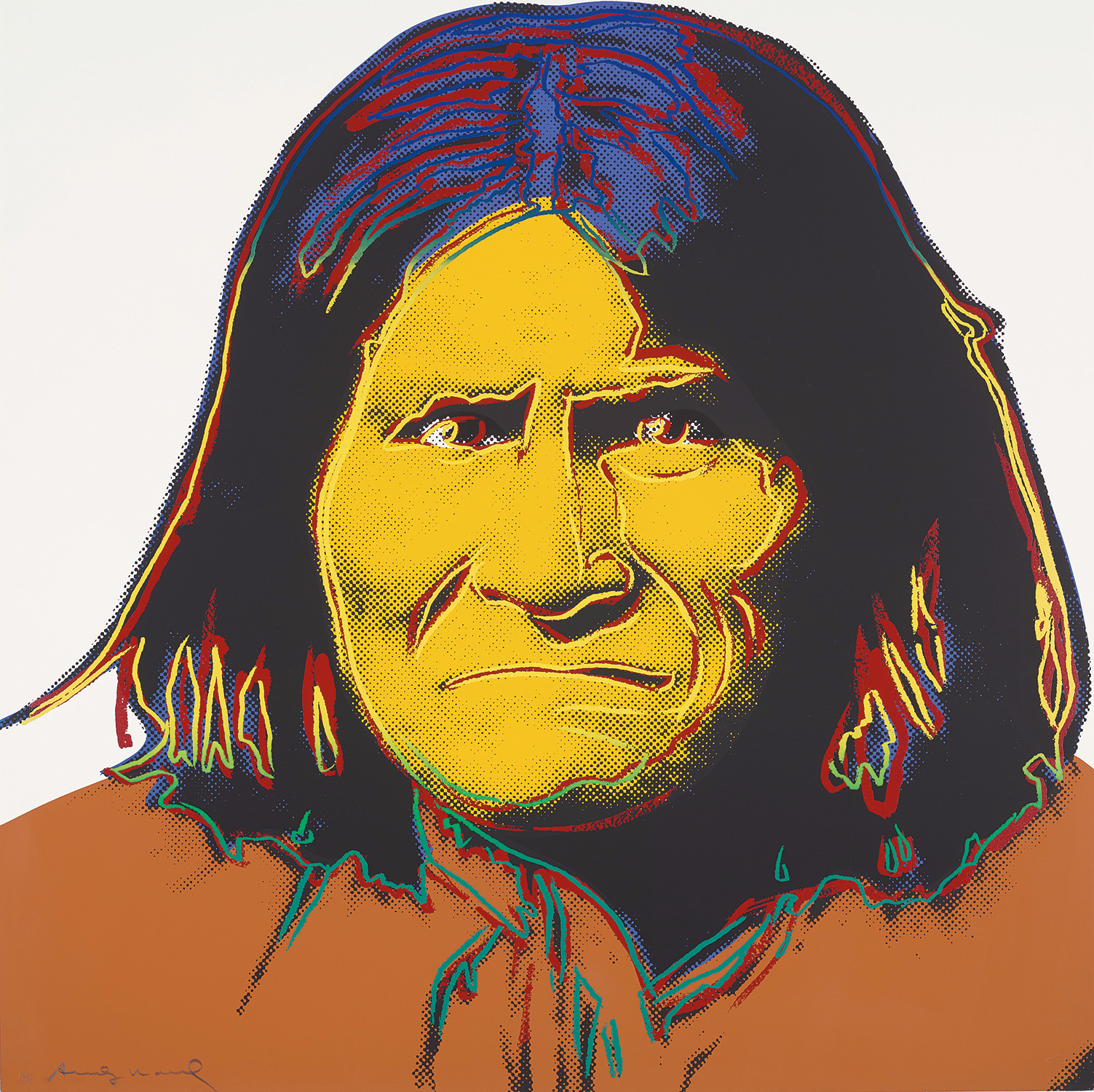 Andy Warhol — Geronimo, from Cowboys and Indians