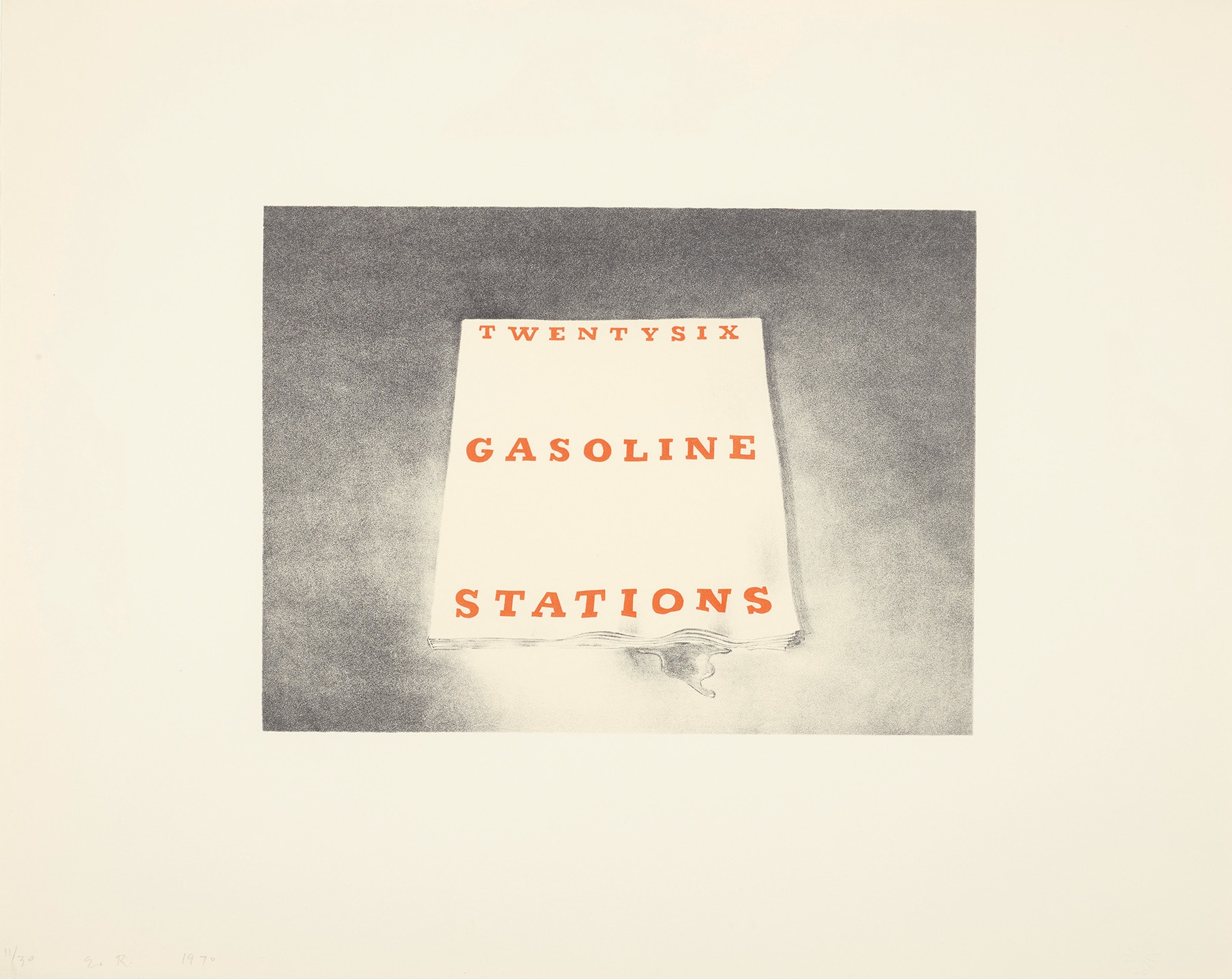 Ed Ruscha — Twentysix Gasoline Stations, from Book Covers
