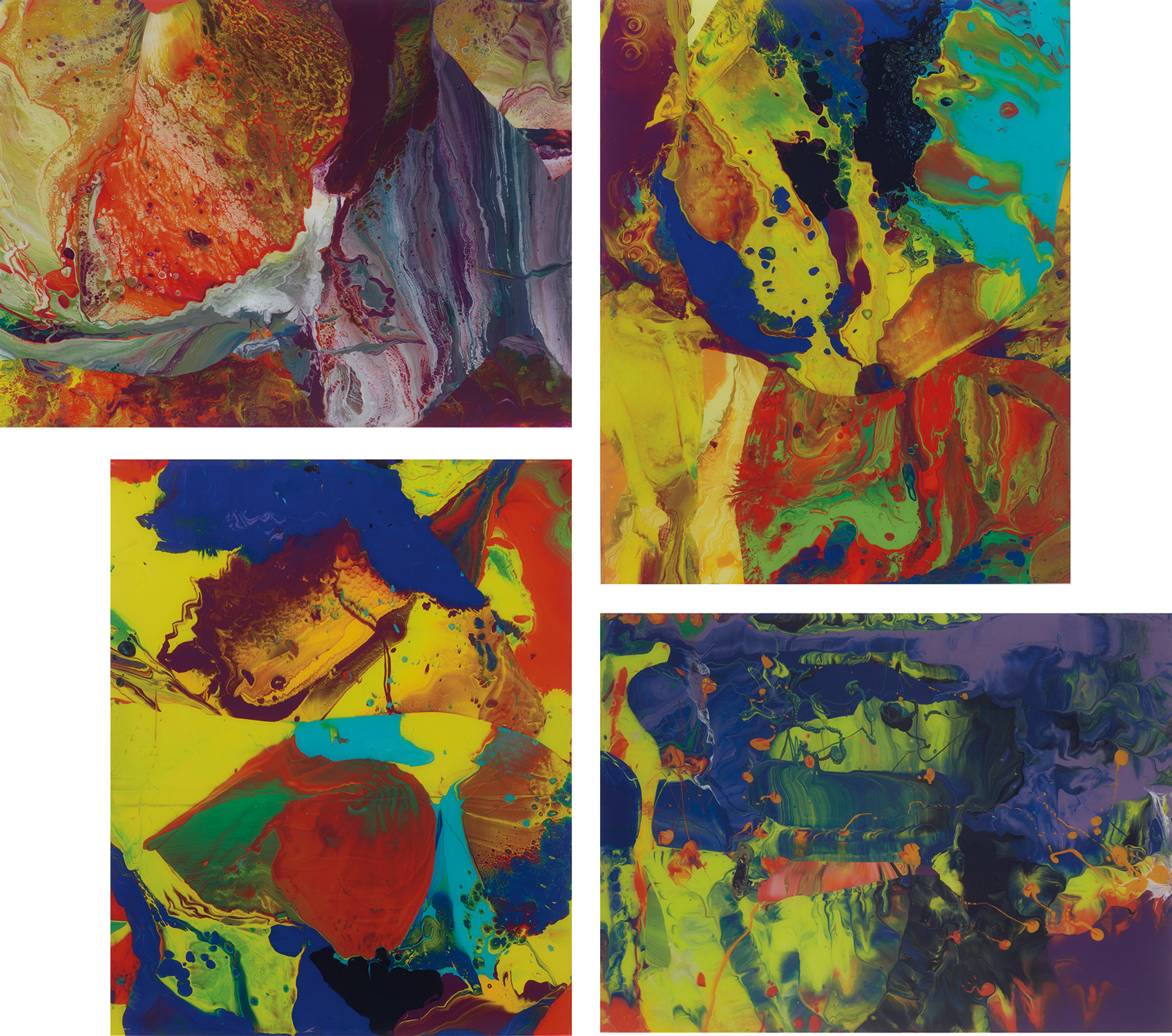Gerhard Richter — Ifrit (P8); Bagdad (P9); Bagdad (P10); and Aladin (P11)