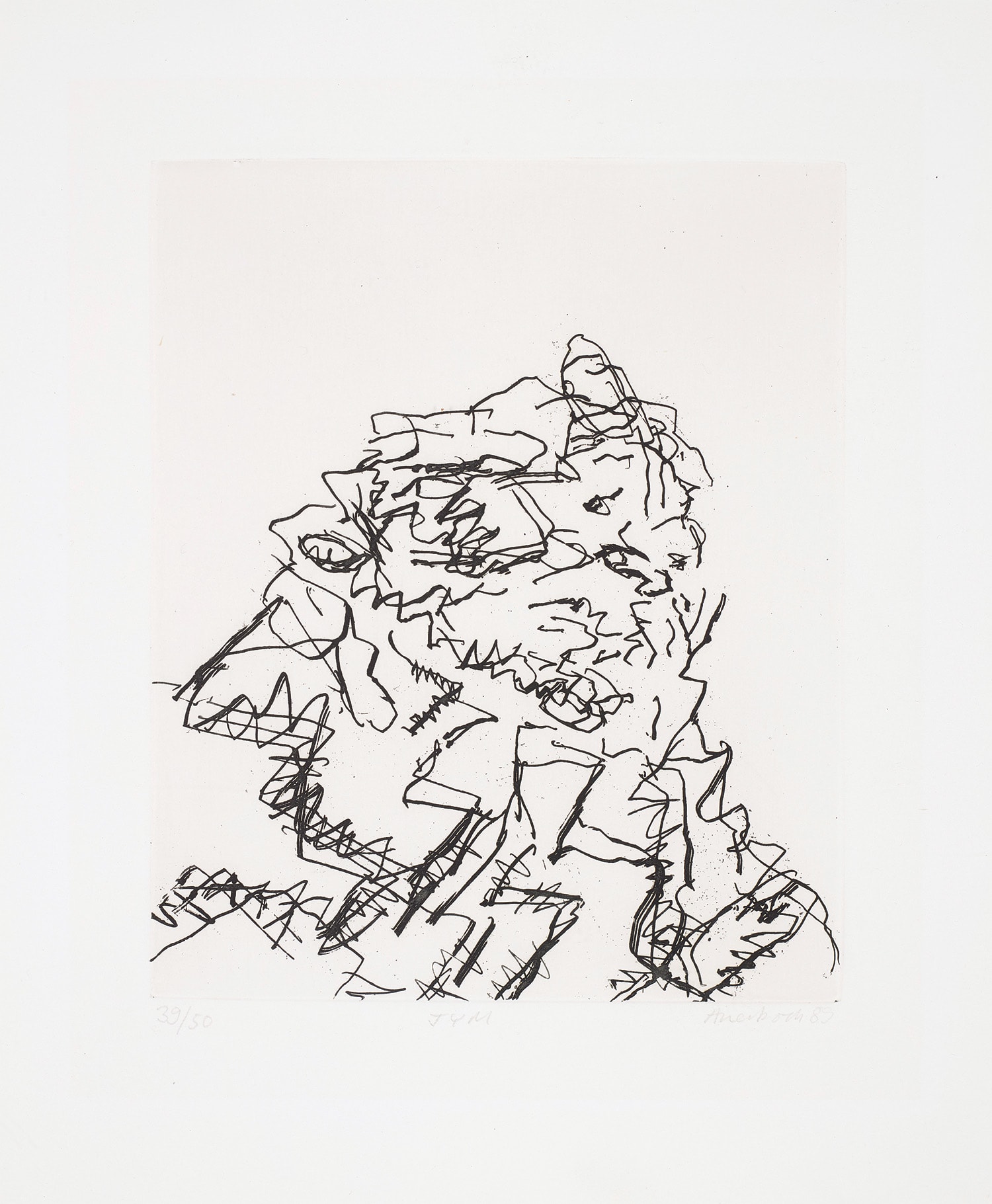 Frank Auerbach — JYM, from Seven Portraits