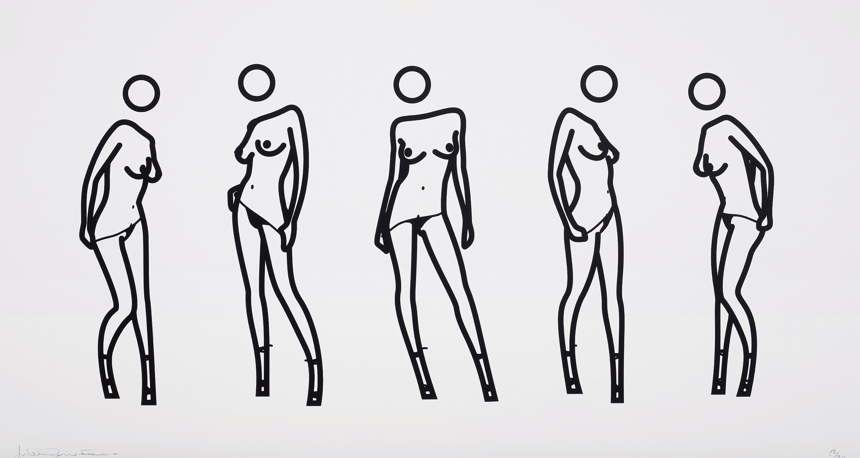 Julian Opie — Bijou Gets Undressed. 8