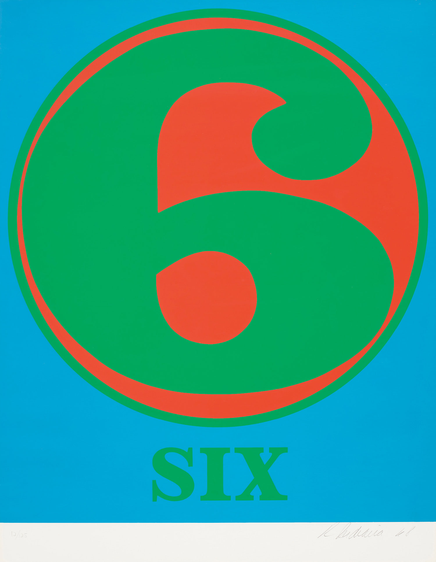 Robert Indiana — Six, from Numbers
