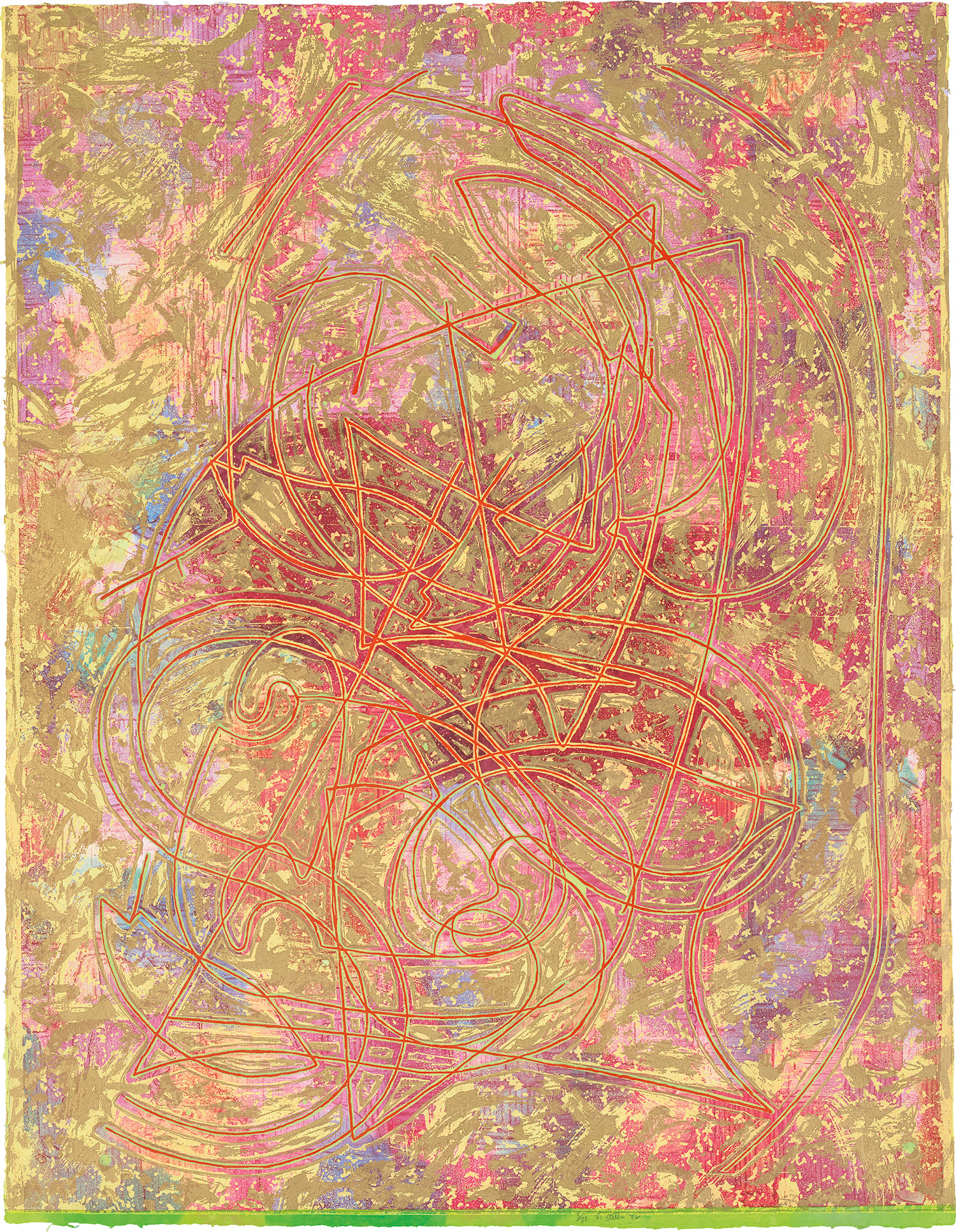 Frank Stella — Estoril Three II, from Circuits