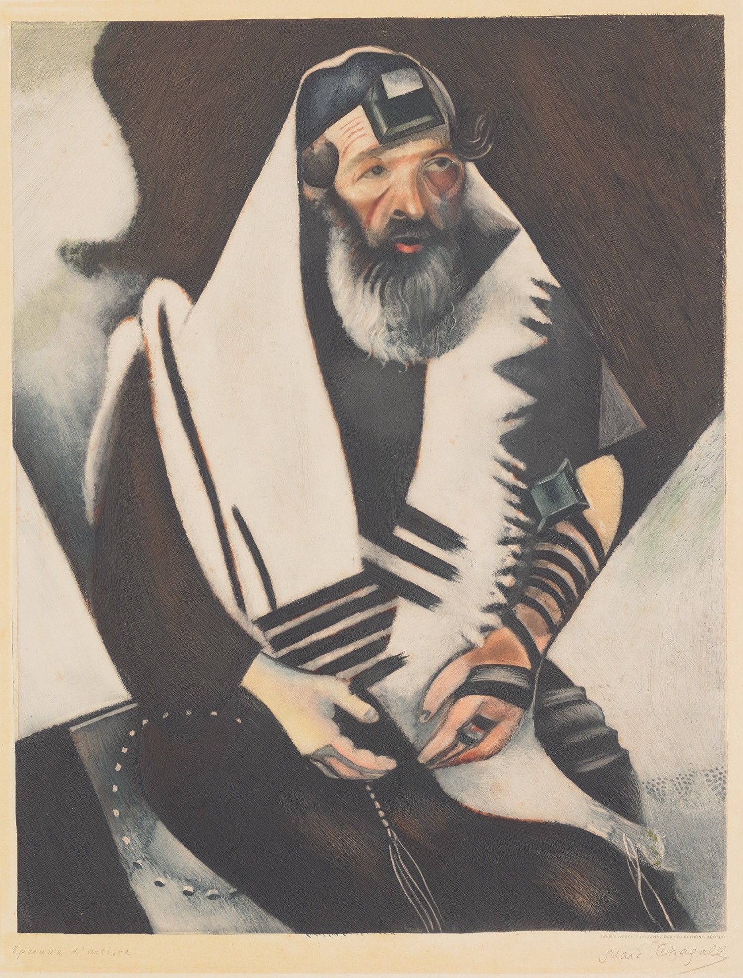 Marc Chagall — The Praying Jew (Rabbi of Vitebsk)