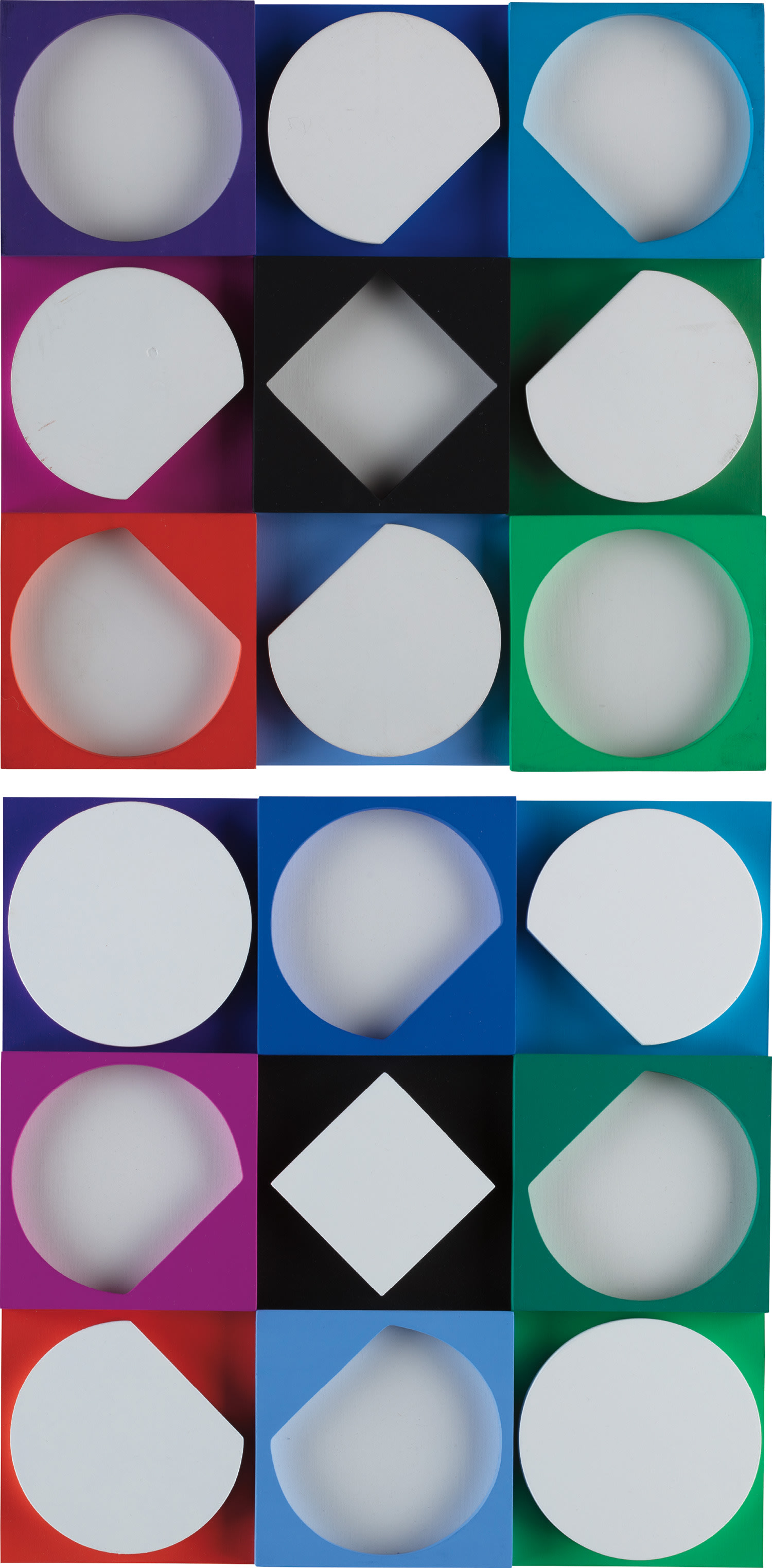 Topaze blanche négatif; and Topaze blanche positif (Negative White Topaz; and Positive White Topaz)