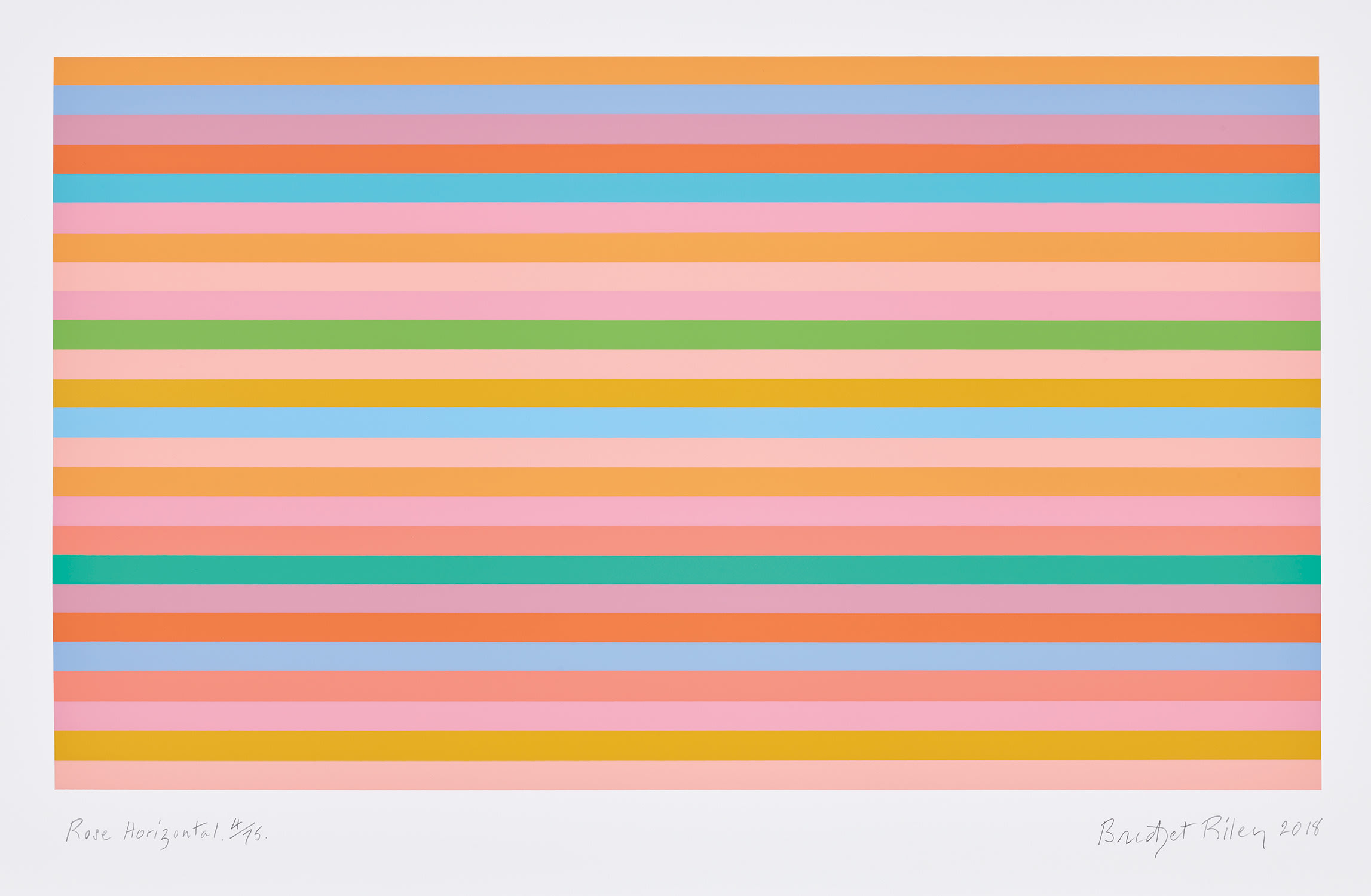 Bridget Riley — Rose Horizontal (T & G. 91)