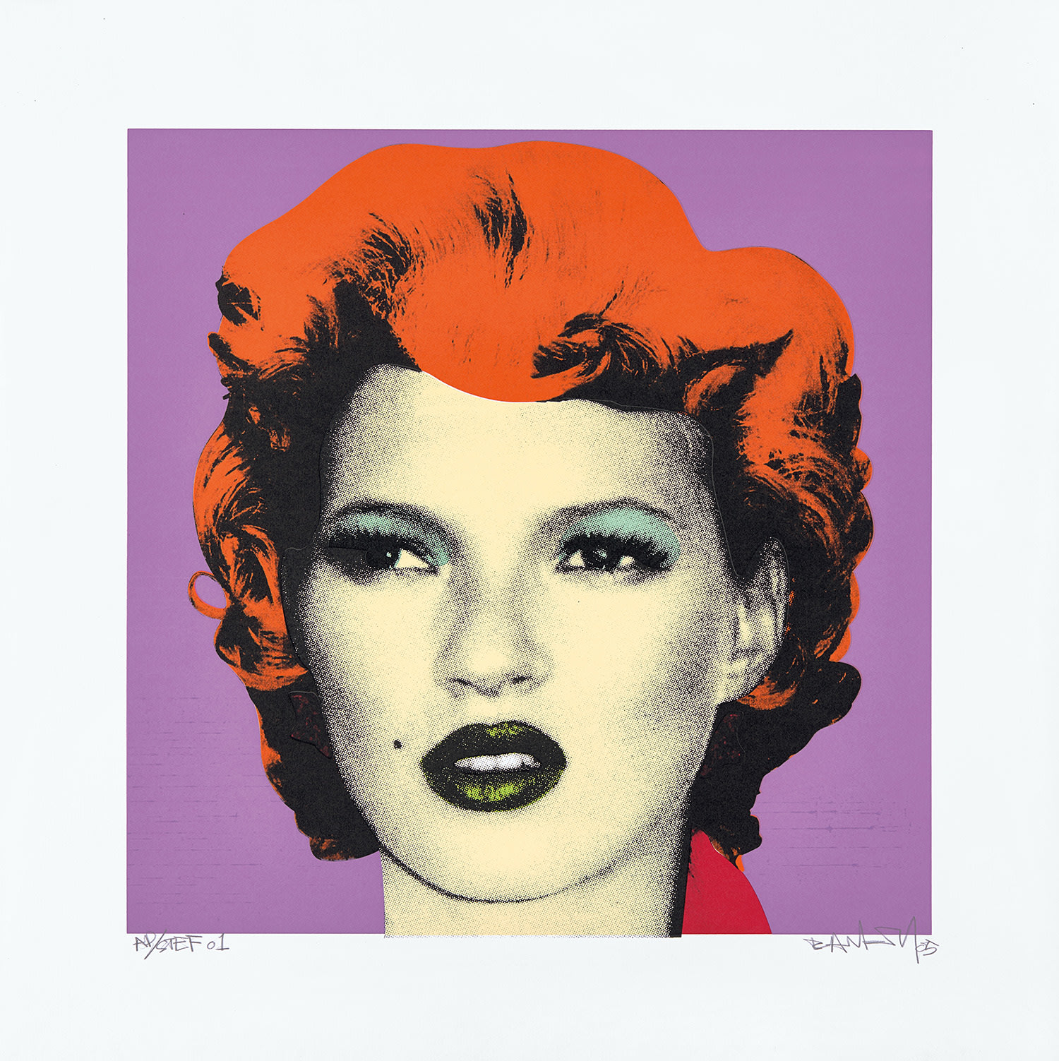 Banksy — Kate Moss (Purple/Orange)
