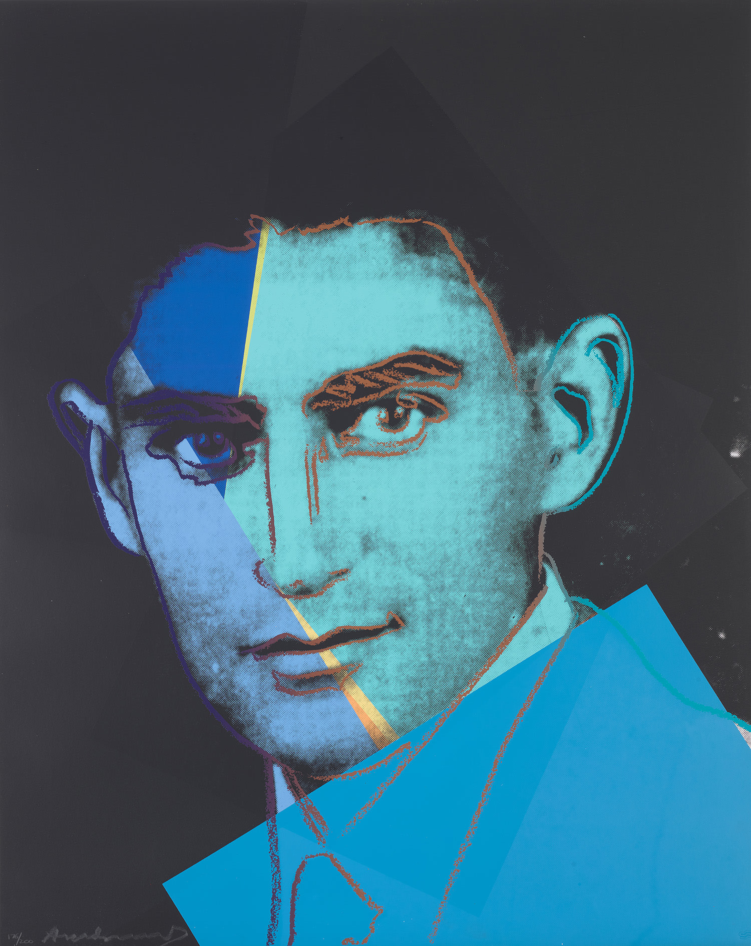 Andy Warhol — Franz Kafka, from Ten Portraits of Jews of the Twentieth Century (F. & S. 226)