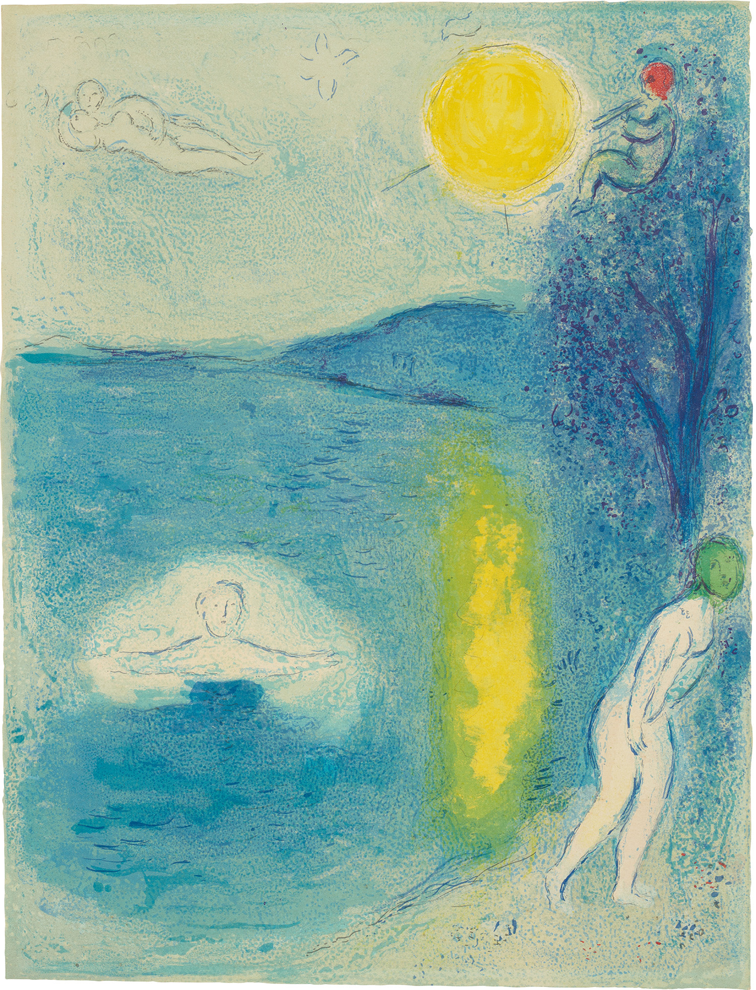 Marc Chagall — La Saison d'été (The Summer Season), from Daphnis et Chloé (Daphnis and Chloé) (M. 337, C. 46)