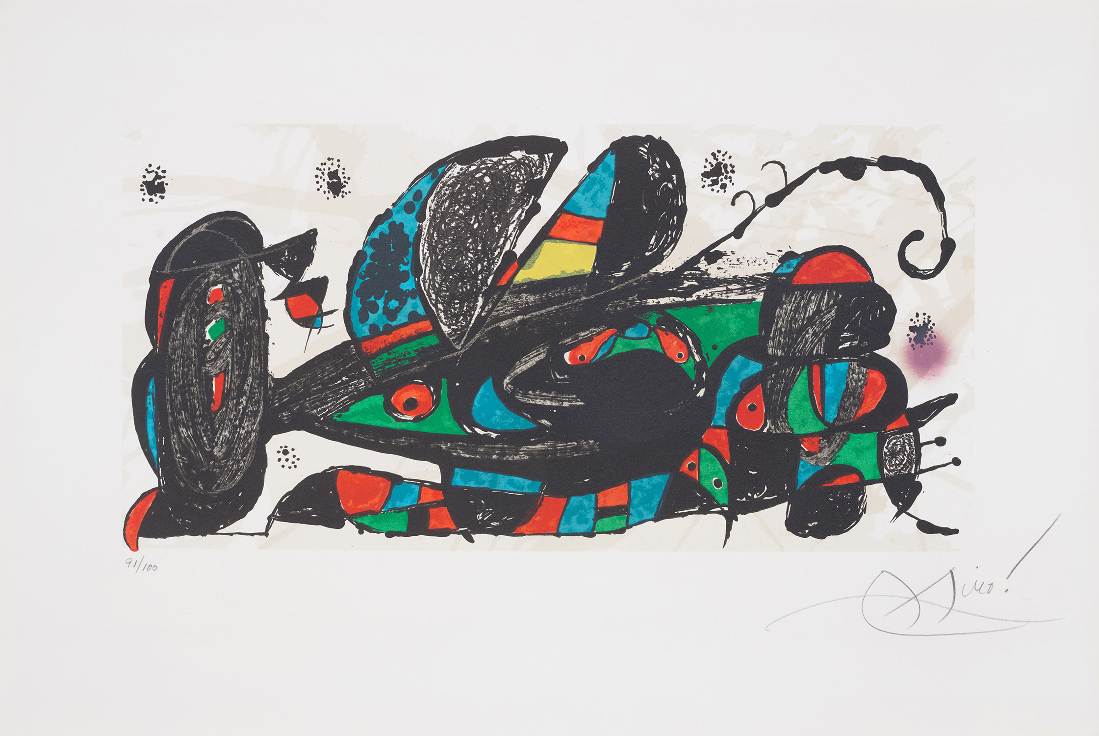 Joan Miró — Joan Miró escultor (Joan Miró Sculptor): one plate (M. 934, C. 191)