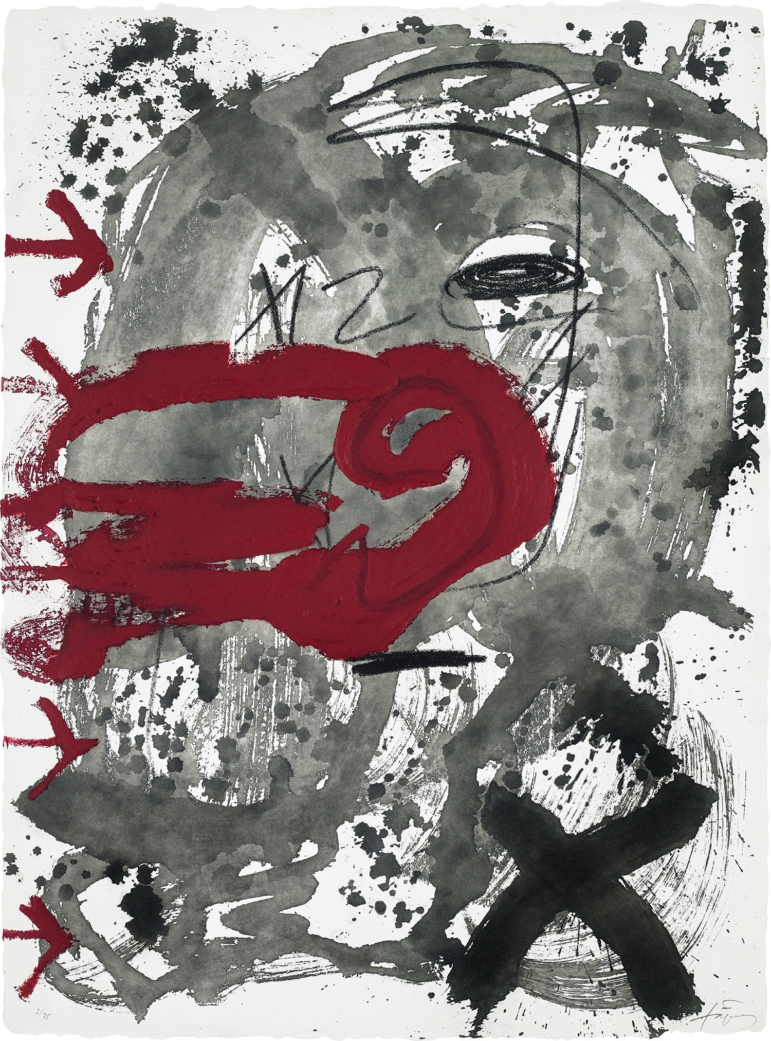 Antoni Tàpies — Carmí 5 (G. 1446)