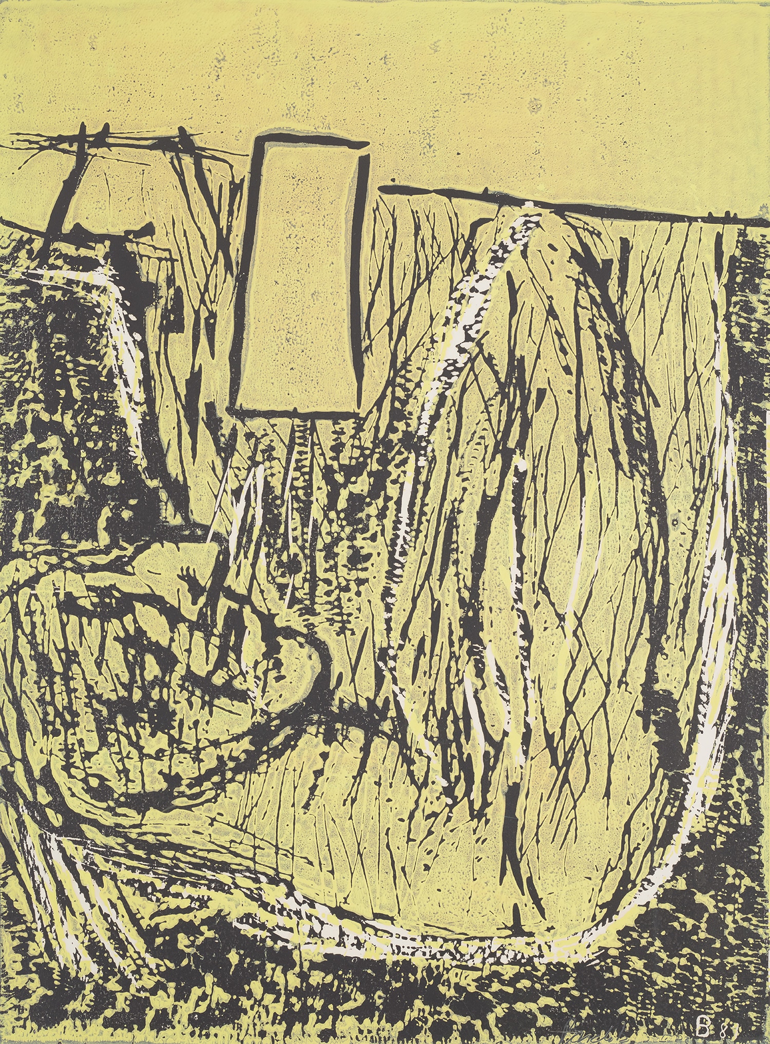 Georg Baselitz — Trinker (Drinker), from Erste Konzentration II (First Concentration II) (J. 386)