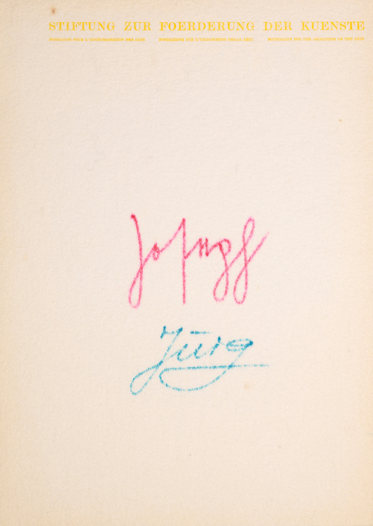 Joseph Beuys — Felt Letters (S. 107)