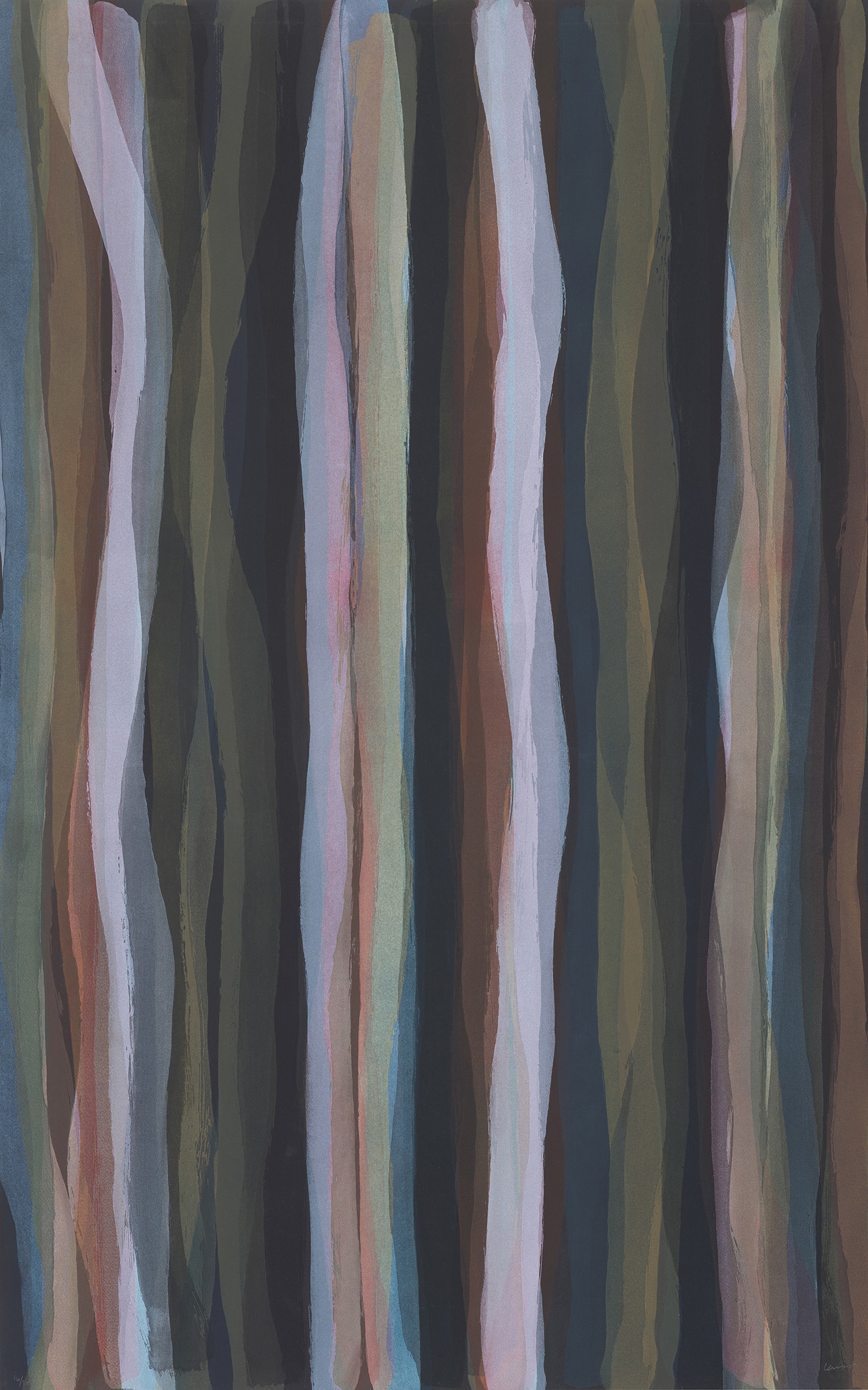 Sol LeWitt — Brushstrokes in Different Colors in Two Directions; Plate #01 (K. 1993.08)