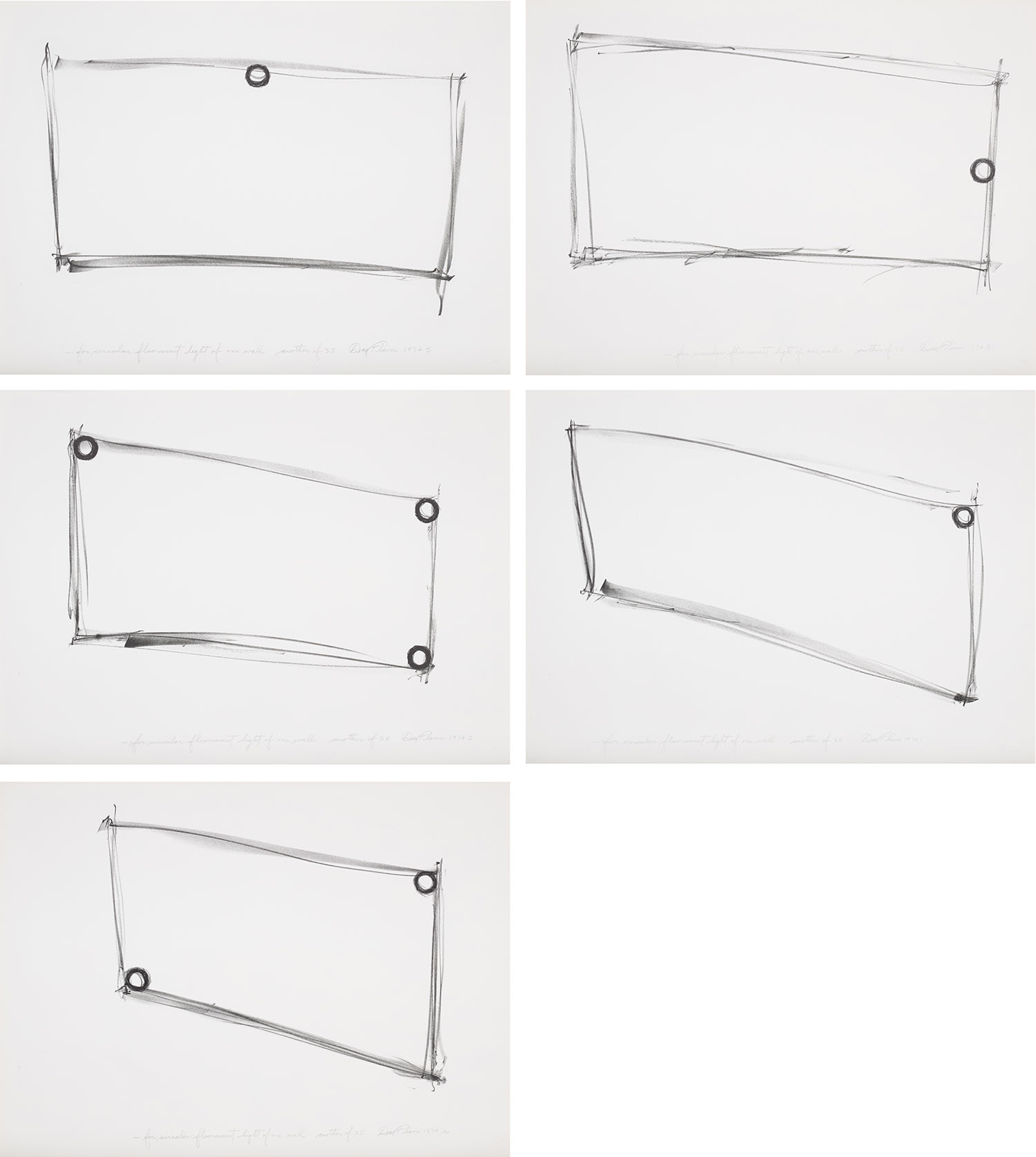 For One Walled Circular Fluorescent Light (To Heiner Freidrich)