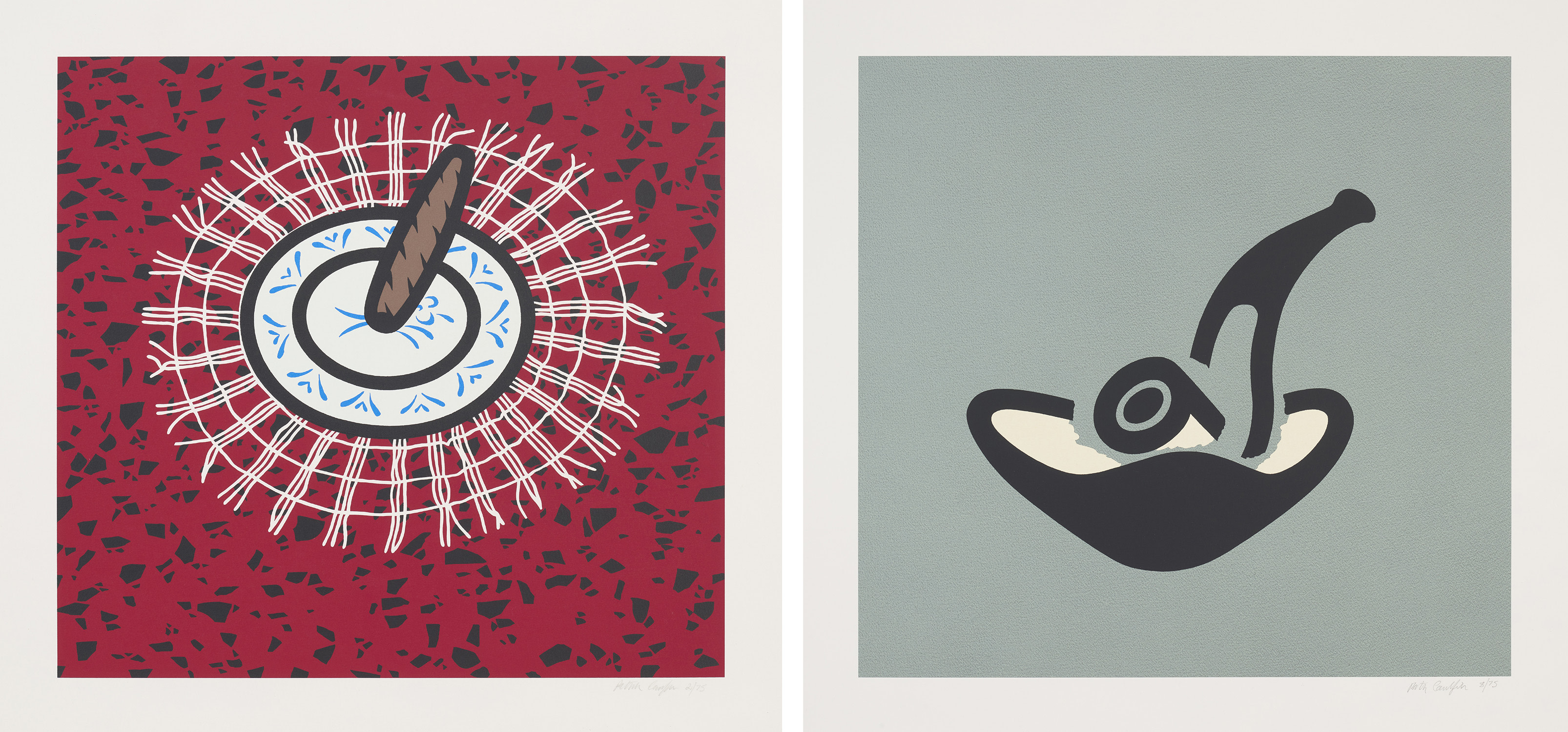 Patrick Caulfield — Cigar; and Grey Pipe (C. 57; 64)