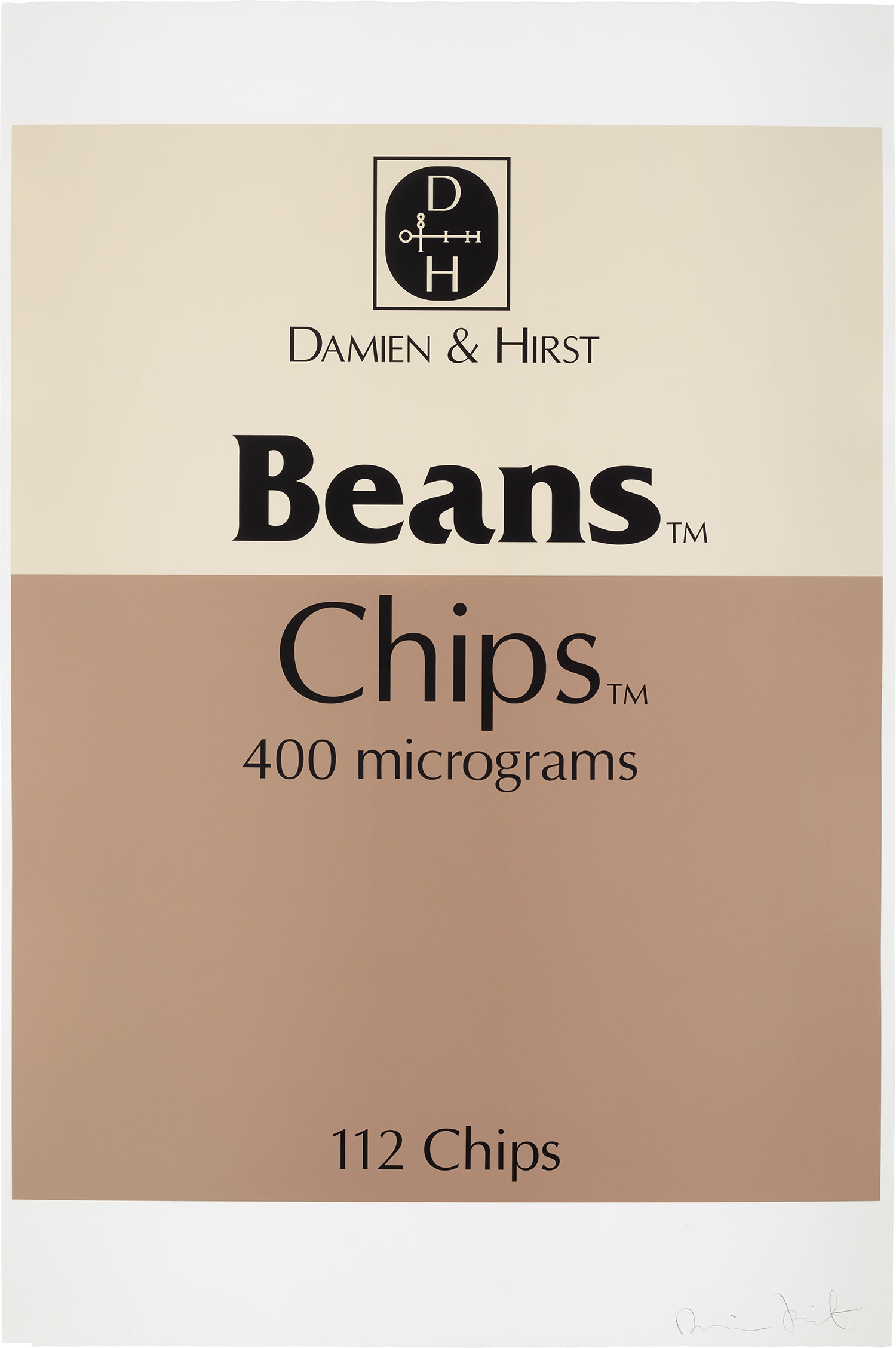 Damien Hirst — Beans & Chips, from The Last Supper