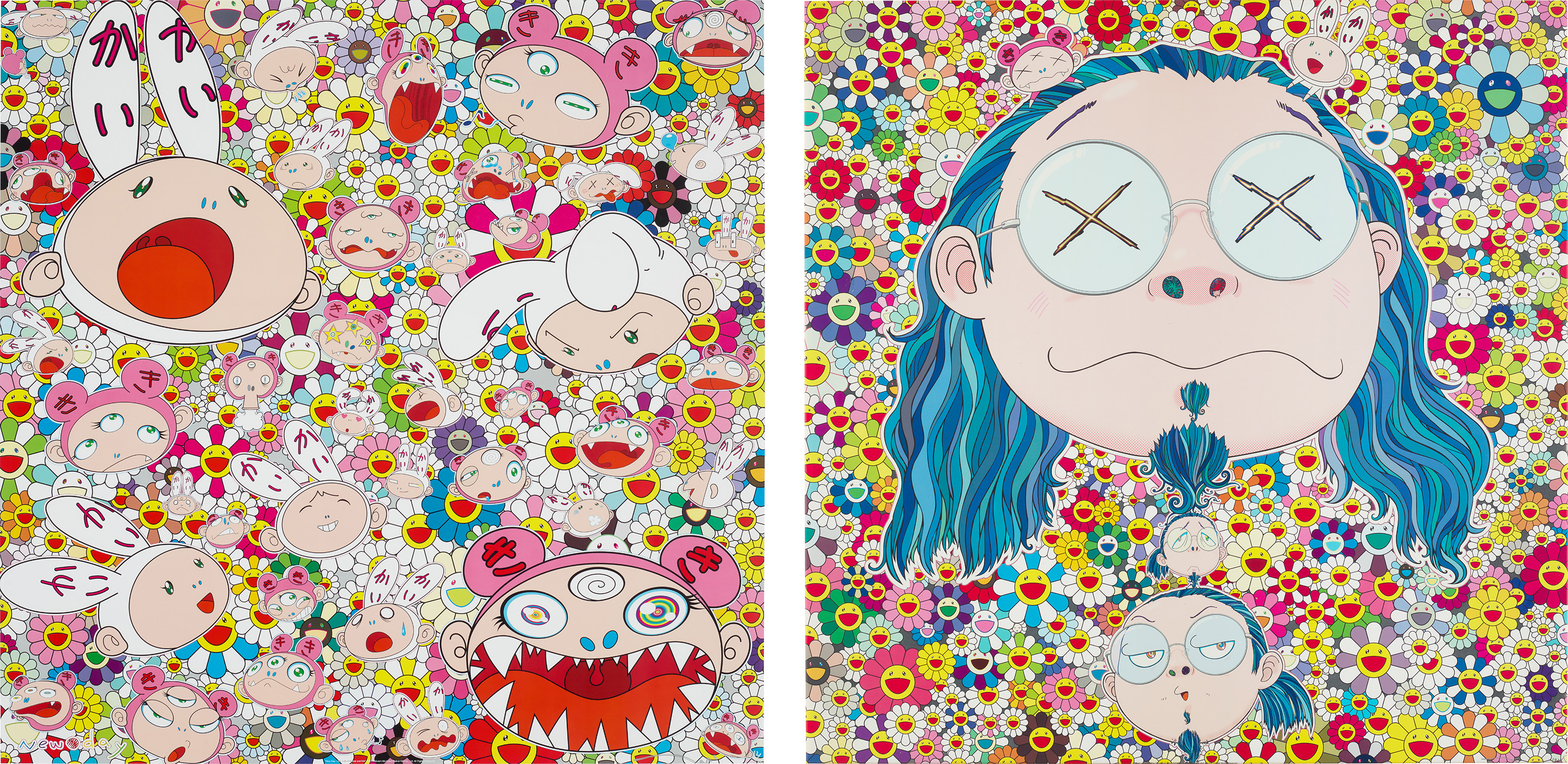 Takashi Murakami — New Day: Lots, Lots of Kaikai and Kiki; and Self-Portrait Of The Distressed Artist