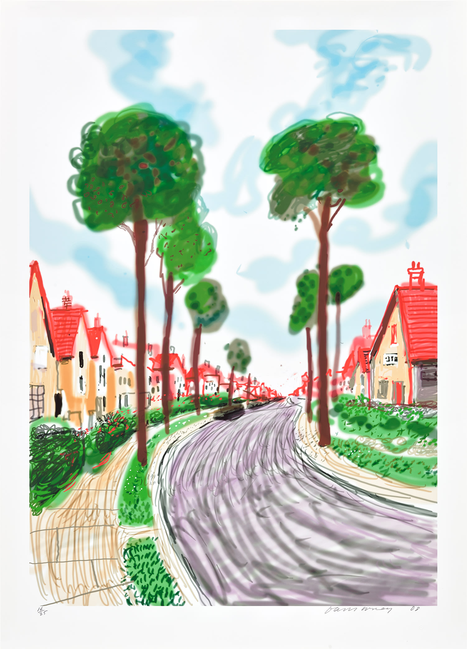 David Hockney — Cardigan Road, Brid.