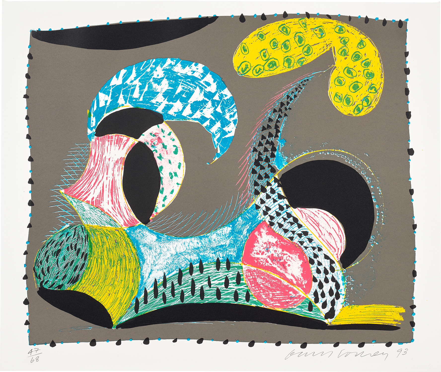 David Hockney — Warm Start, from Some New Prints (Gemini G.E.L. 1601, M.C.A.T. 337)