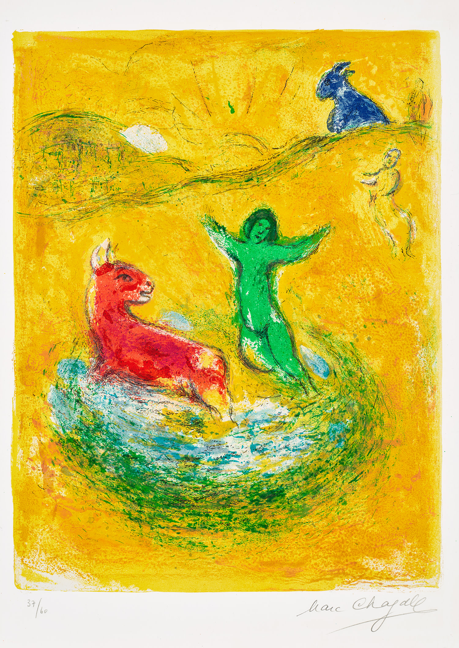 Marc Chagall — Le piège à loups (The Wolf Pit), from Daphnis et Chloé (M. 312, C. 46)
