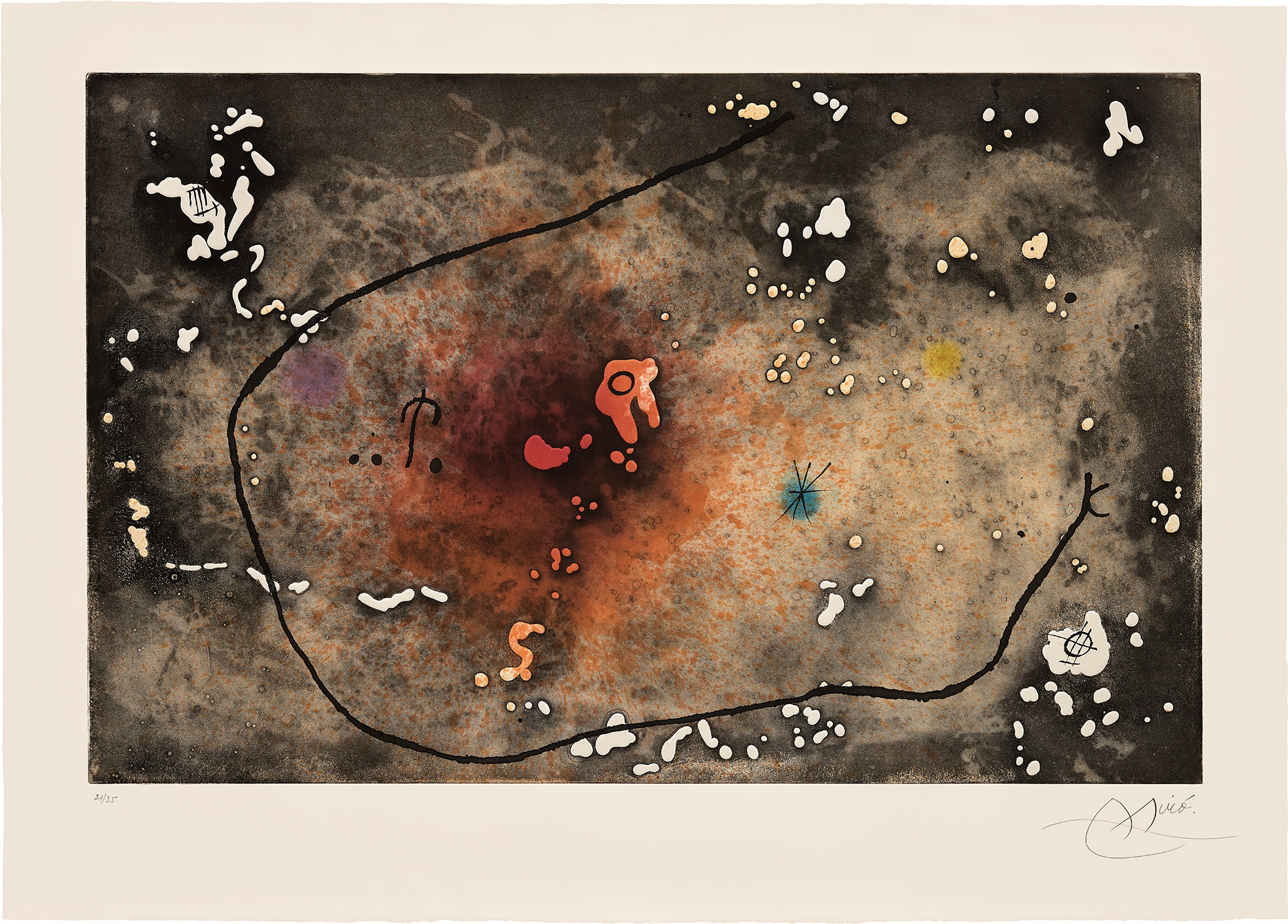 Joan Miró — Archipel Sauvage III (Savage Archipelago III) (D. 529)