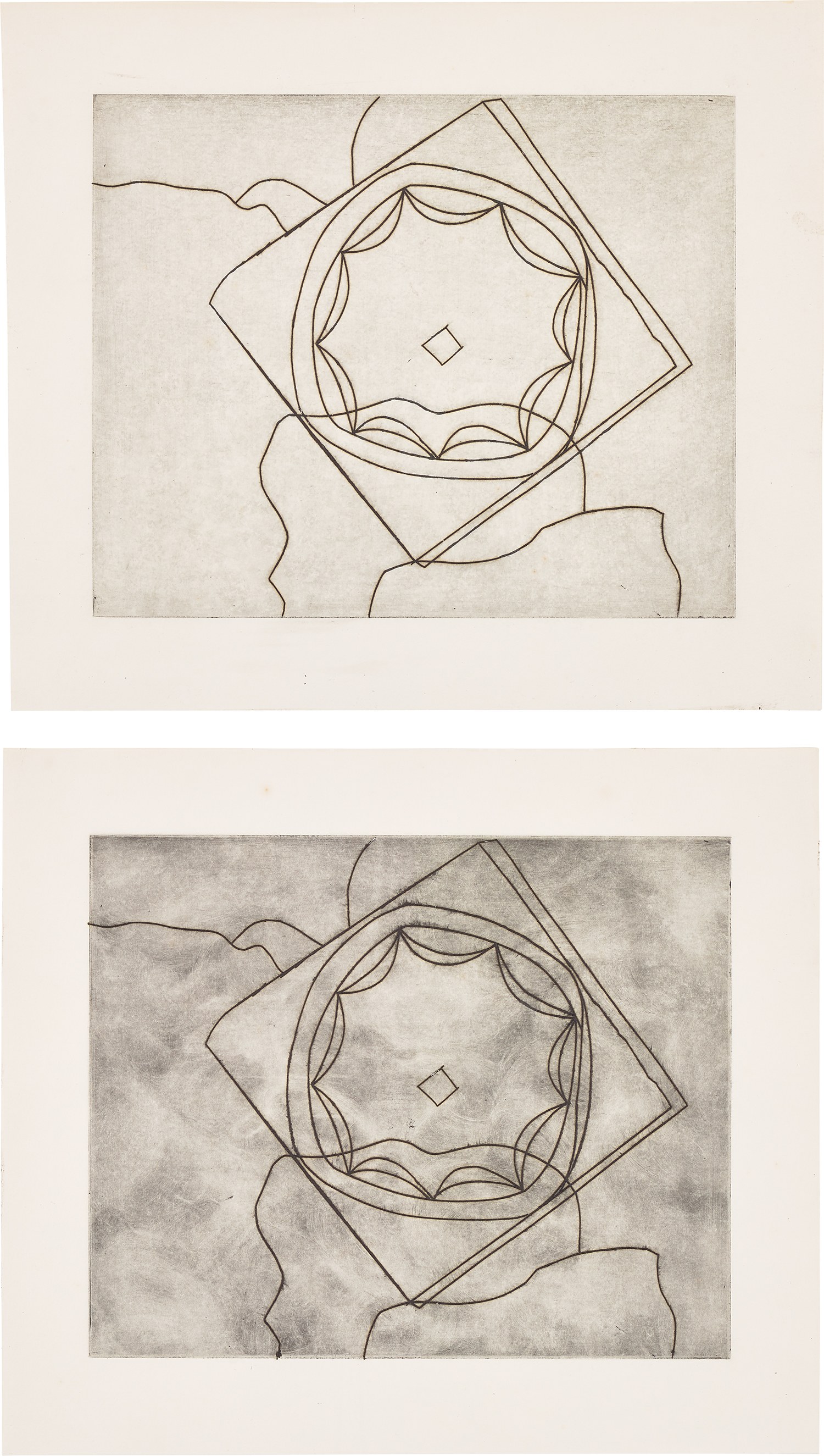 Ben Nicholson — Olympic Fragment; and Olympic Fragment (L. 28, C. 118; L. 29, C. 118)