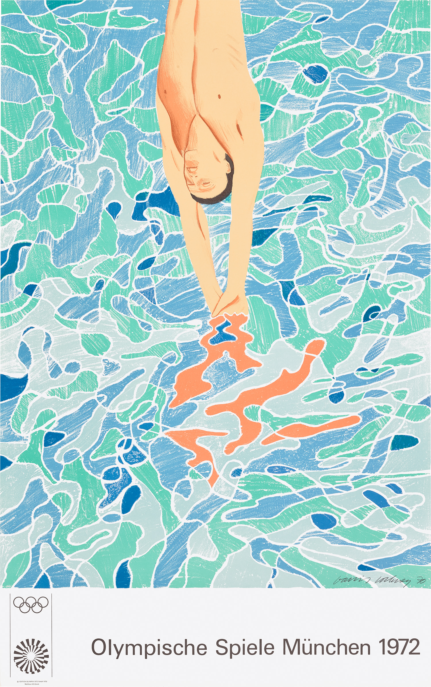 David Hockney — Olympische Spiele München (Olympic Games Munich) (B. 34)